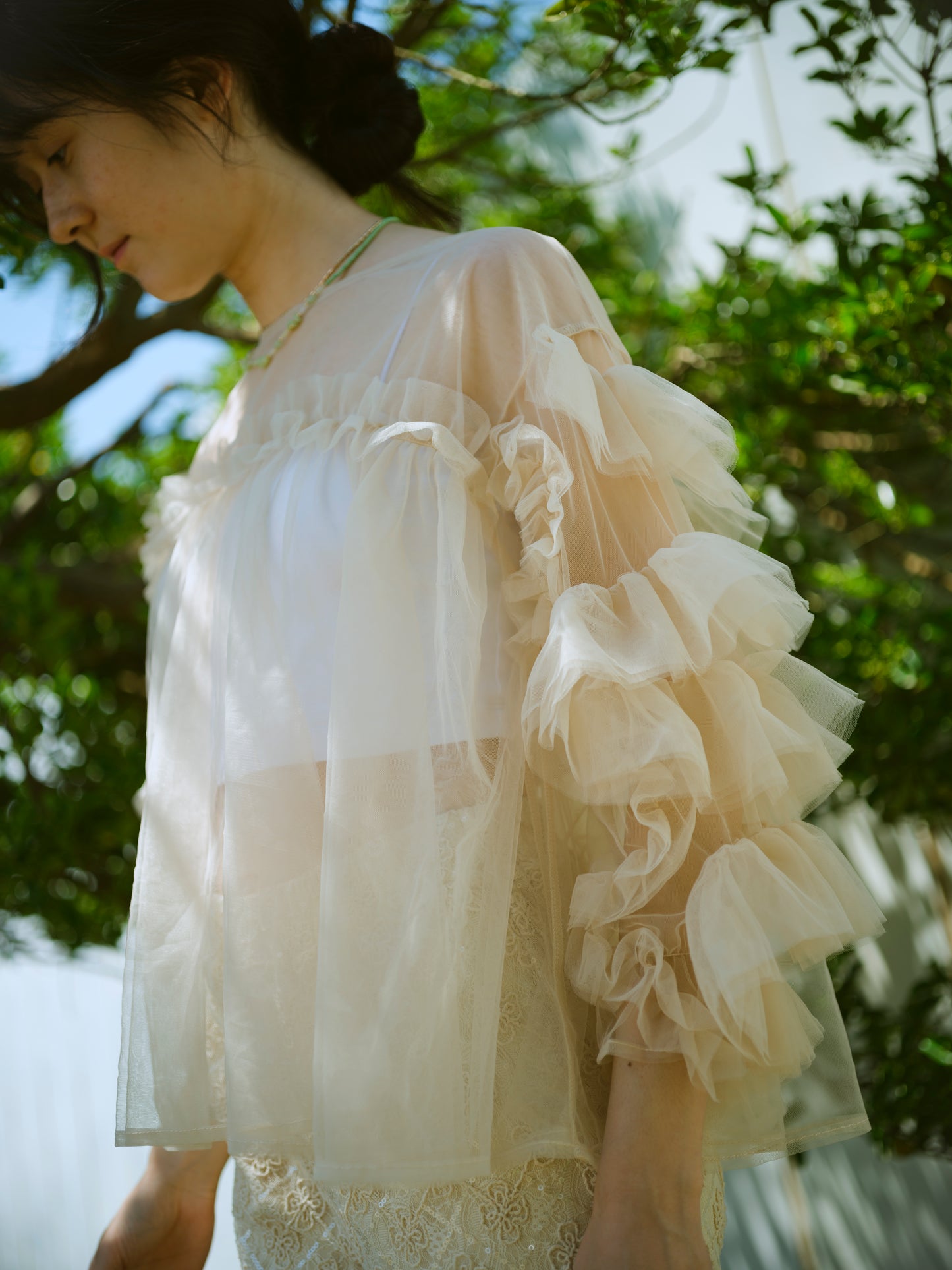 Morning Glow Tulle Tops