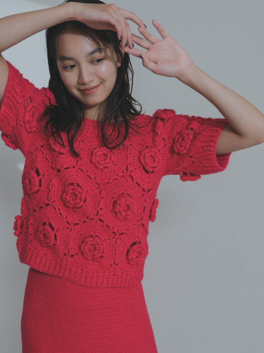 Handknit Bloom Pullover