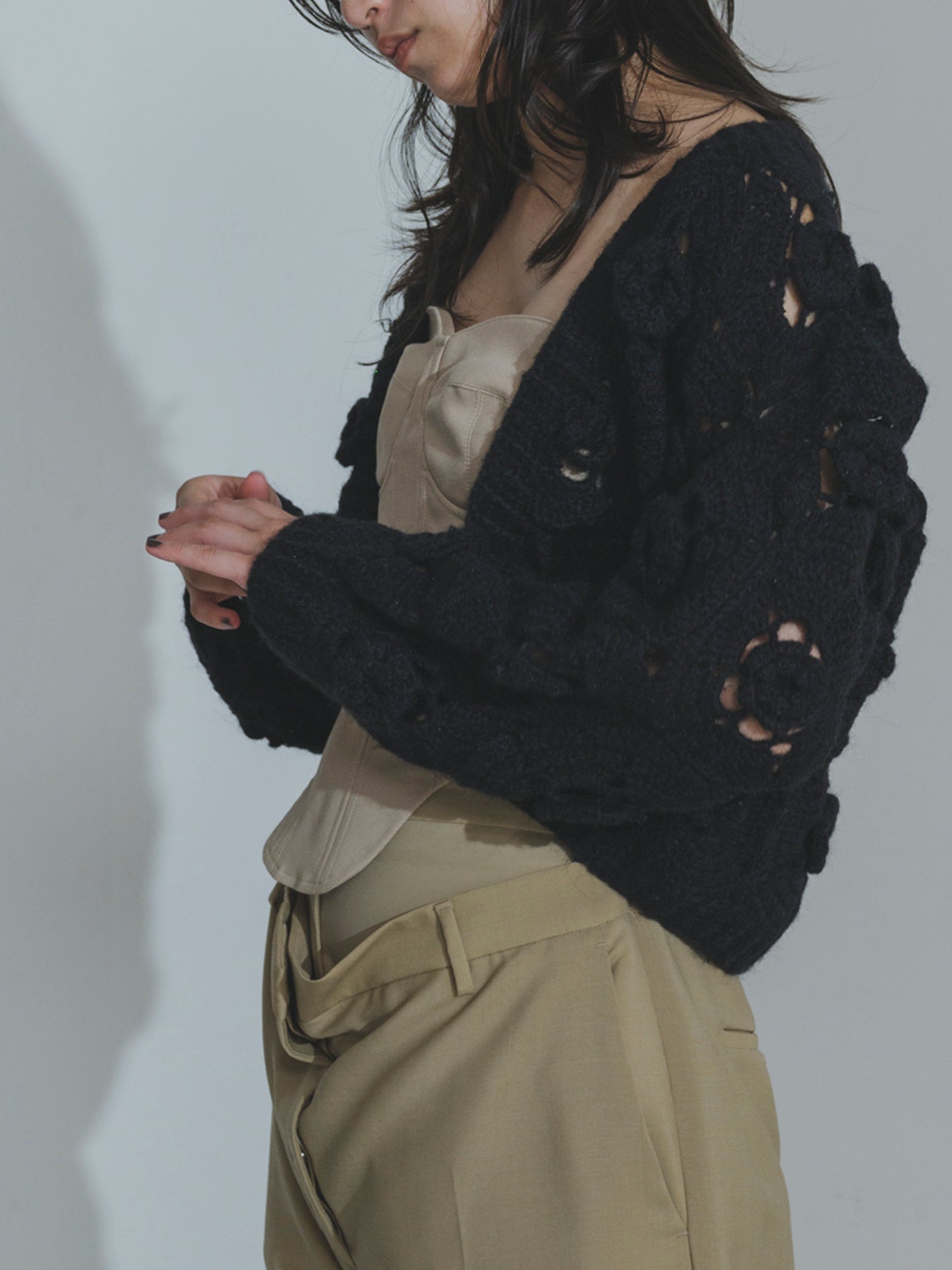 Handknit Bloom Cardigan