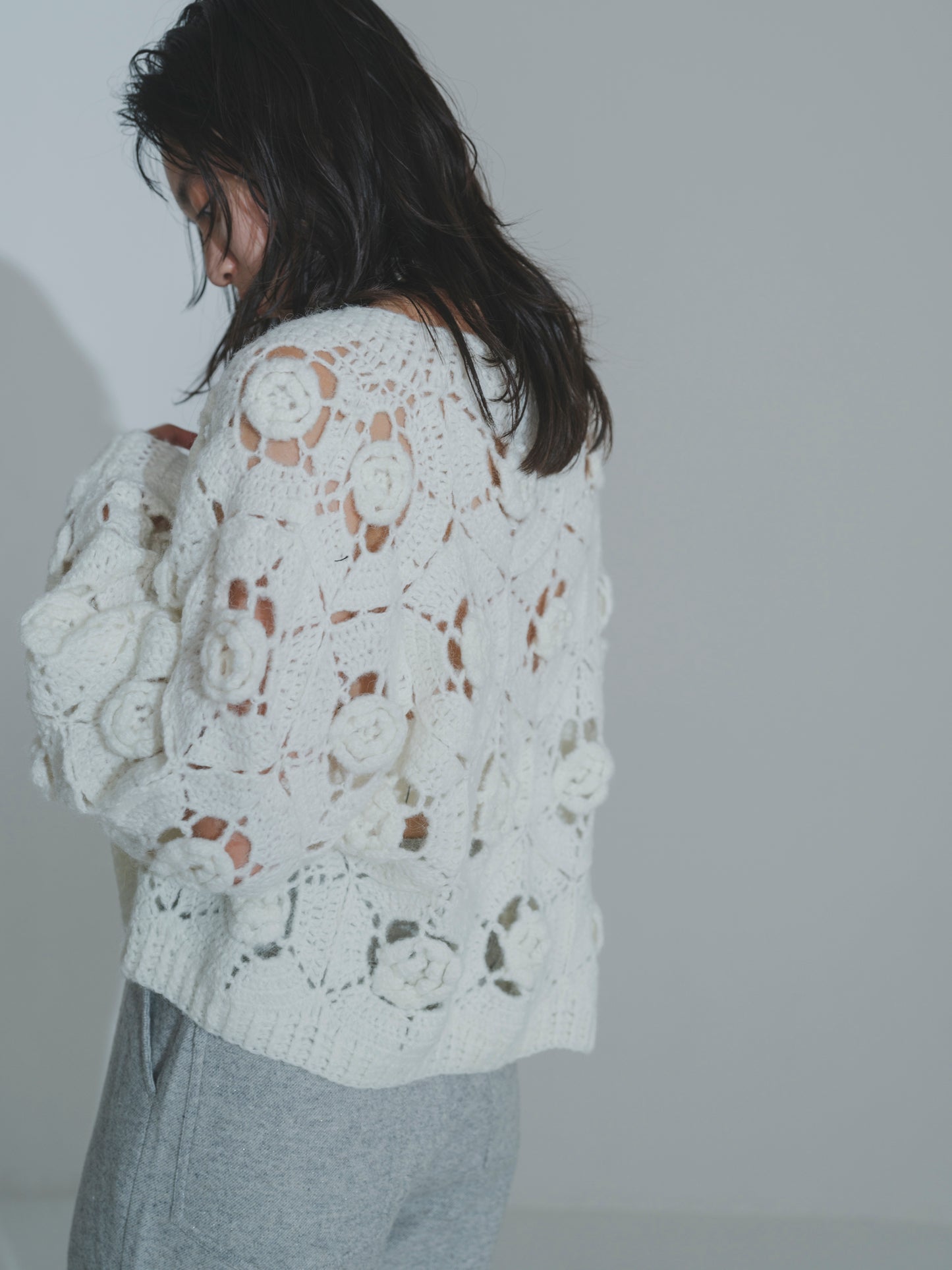 Handknit Bloom Cardigan