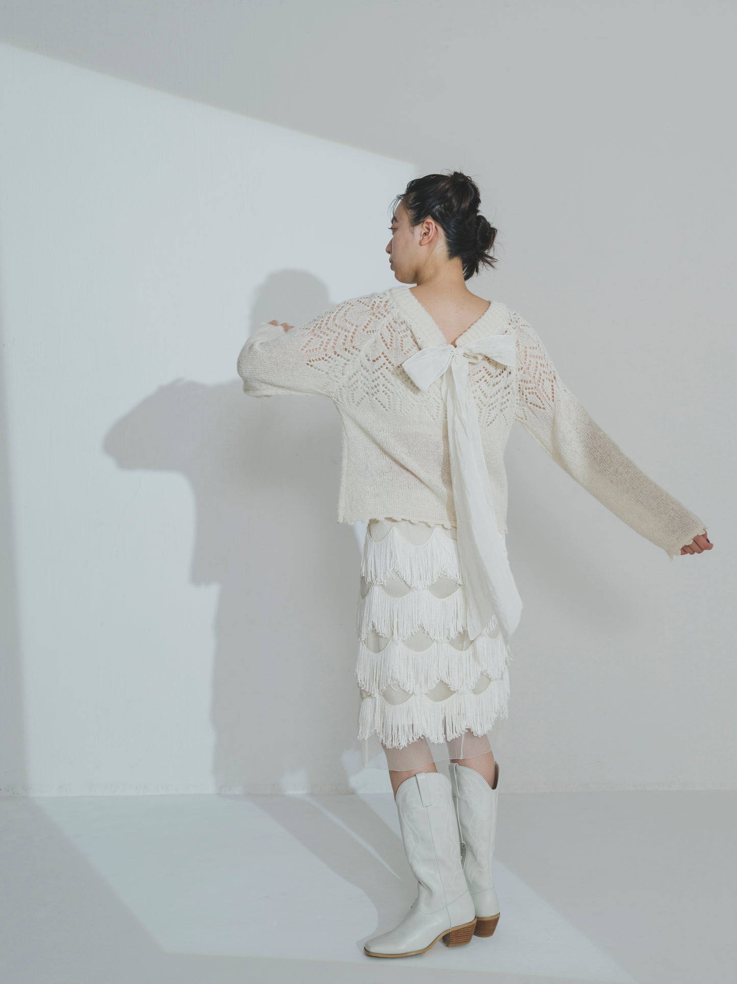 Back Memory Ribbon Knit