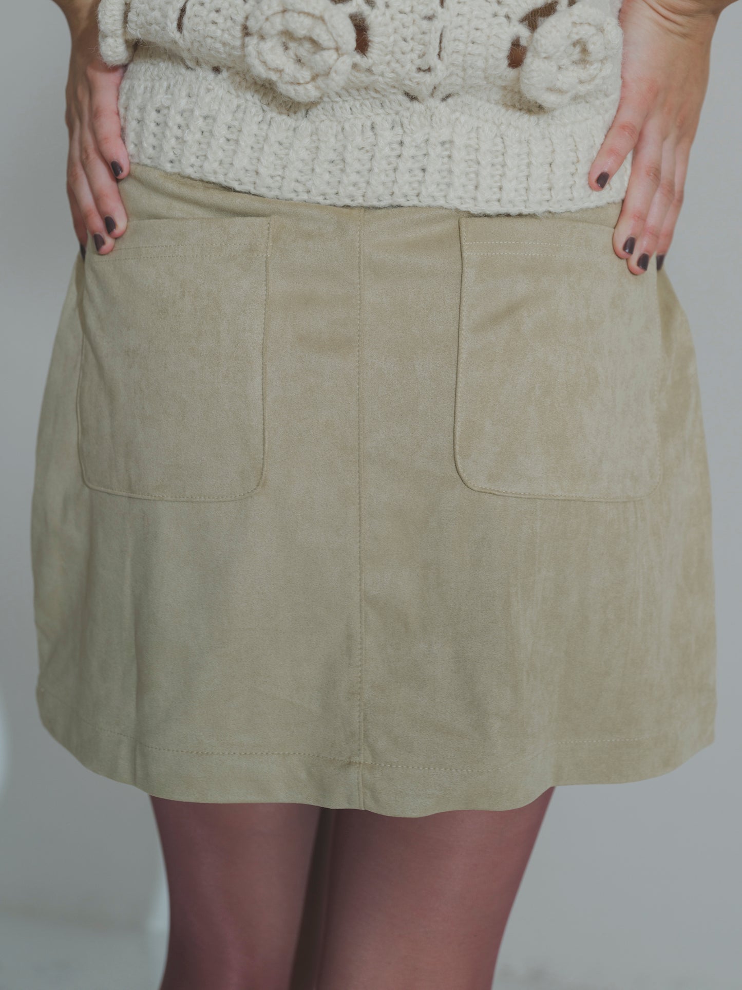 Everyday Suede Mini Skirt