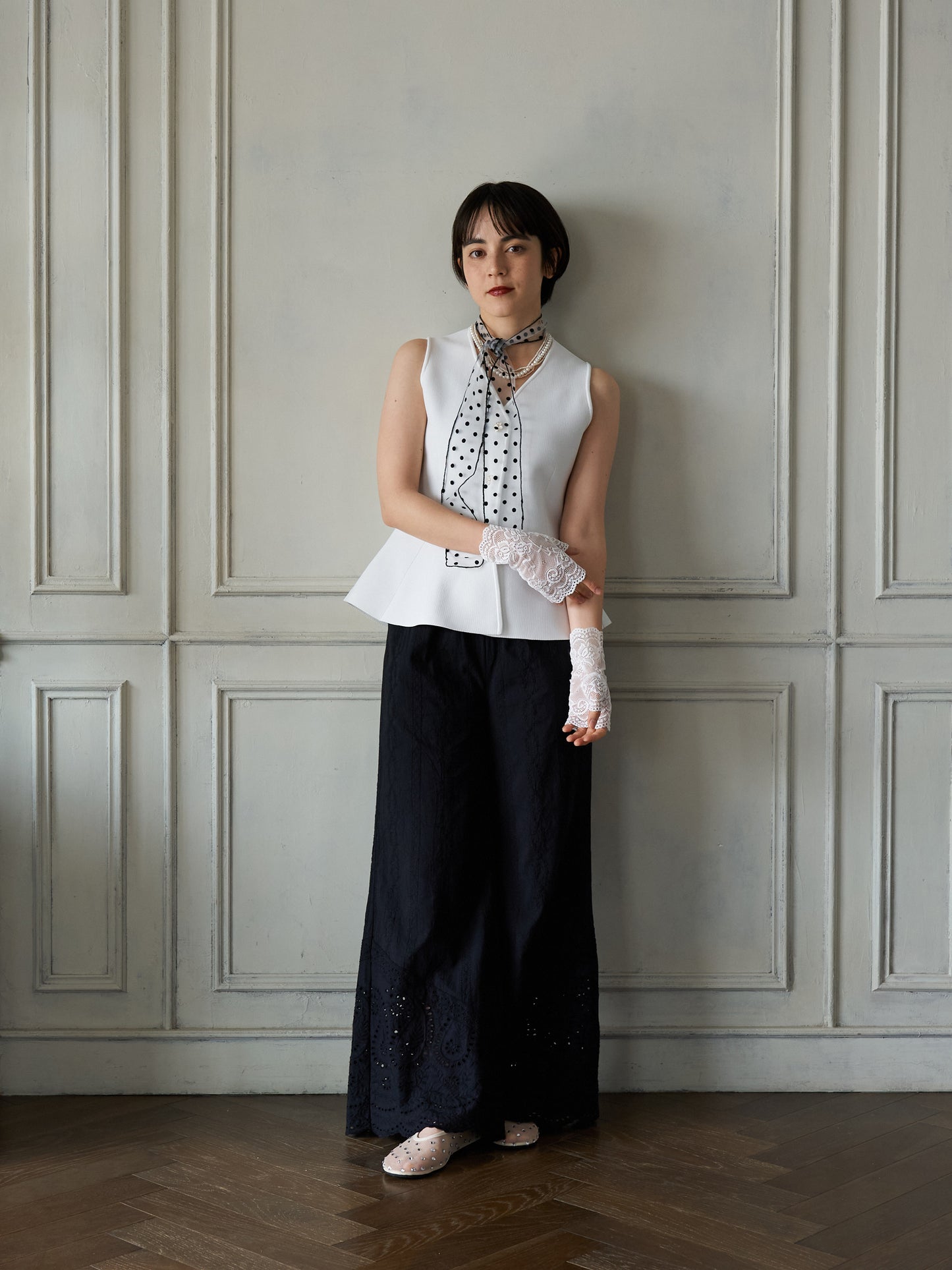Bijou Button Peplum Vest
