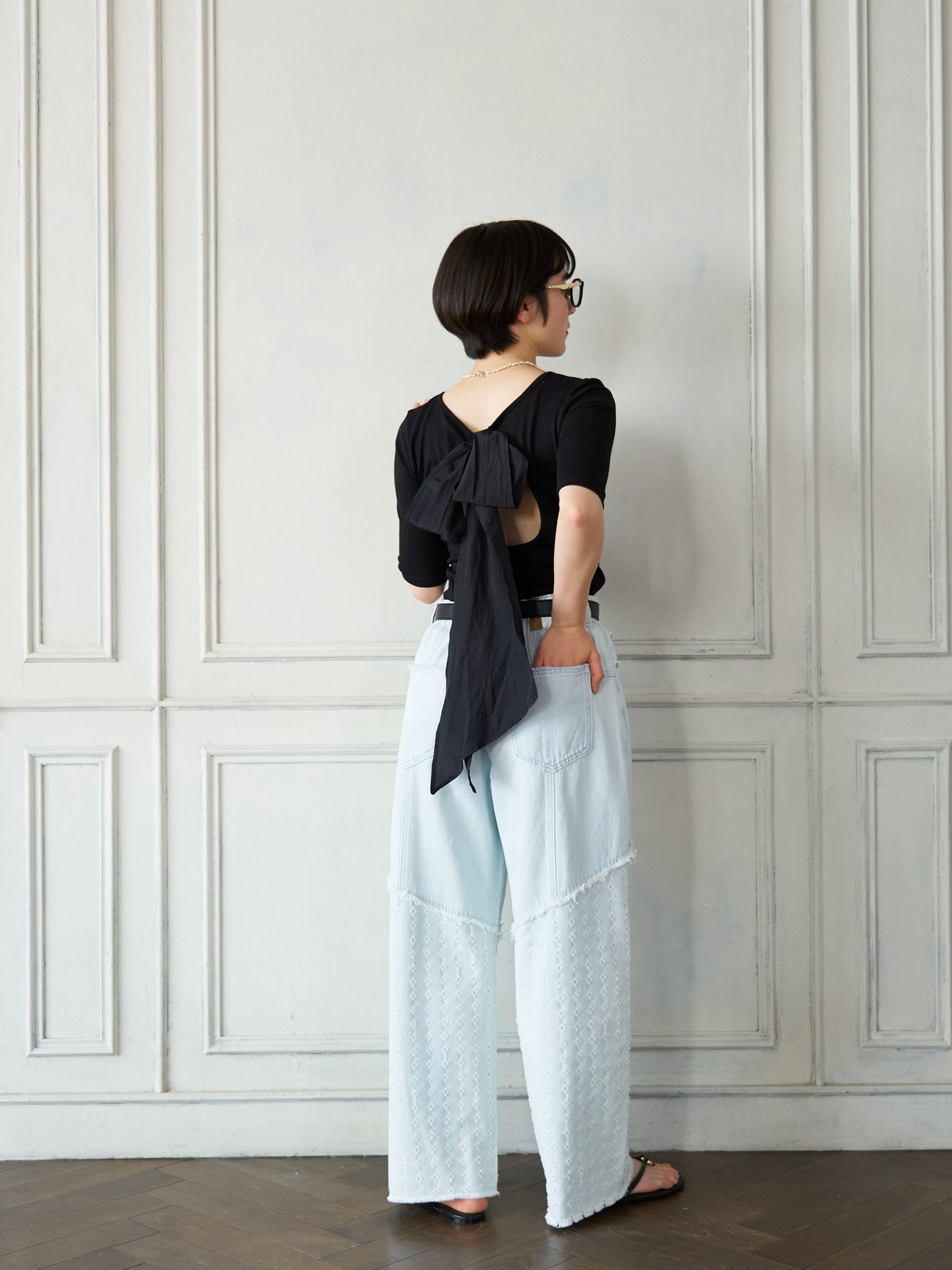 Back Ribbon Cup-in Top