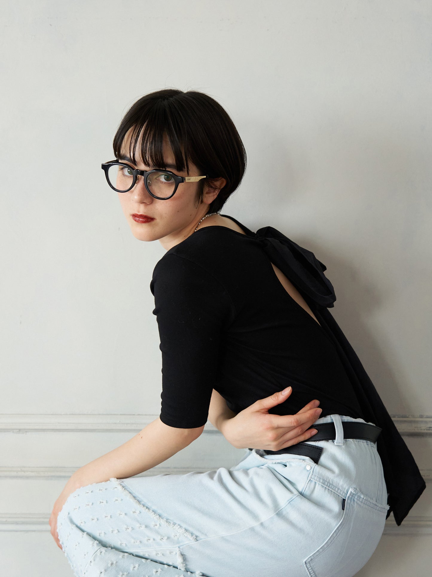 Back Ribbon Cup-in Top