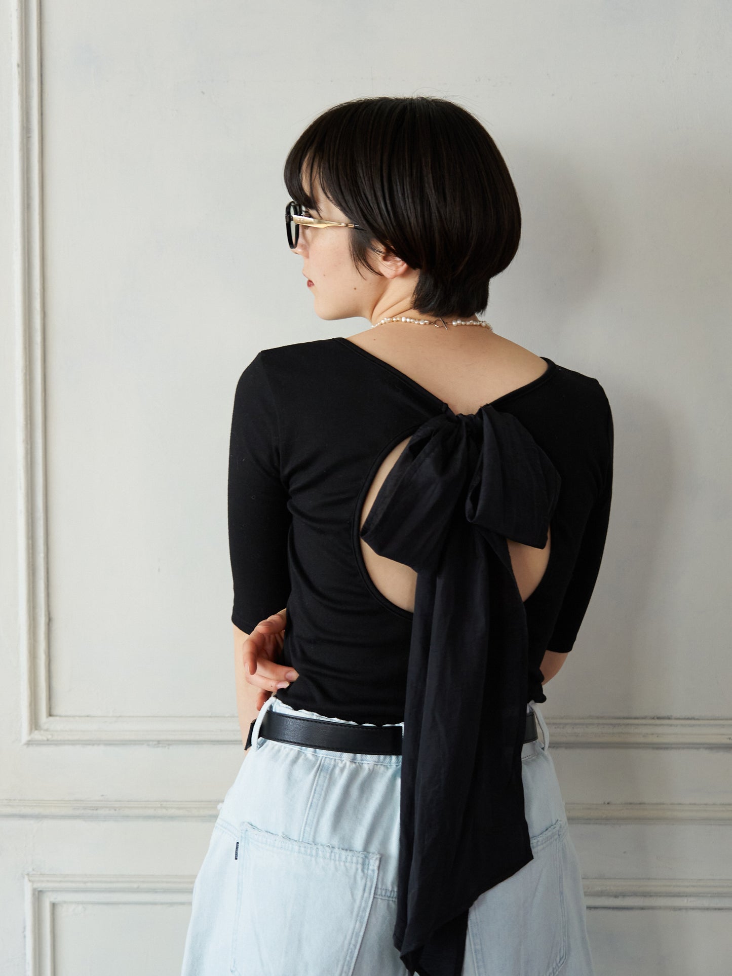 Back Ribbon Cup-in Top