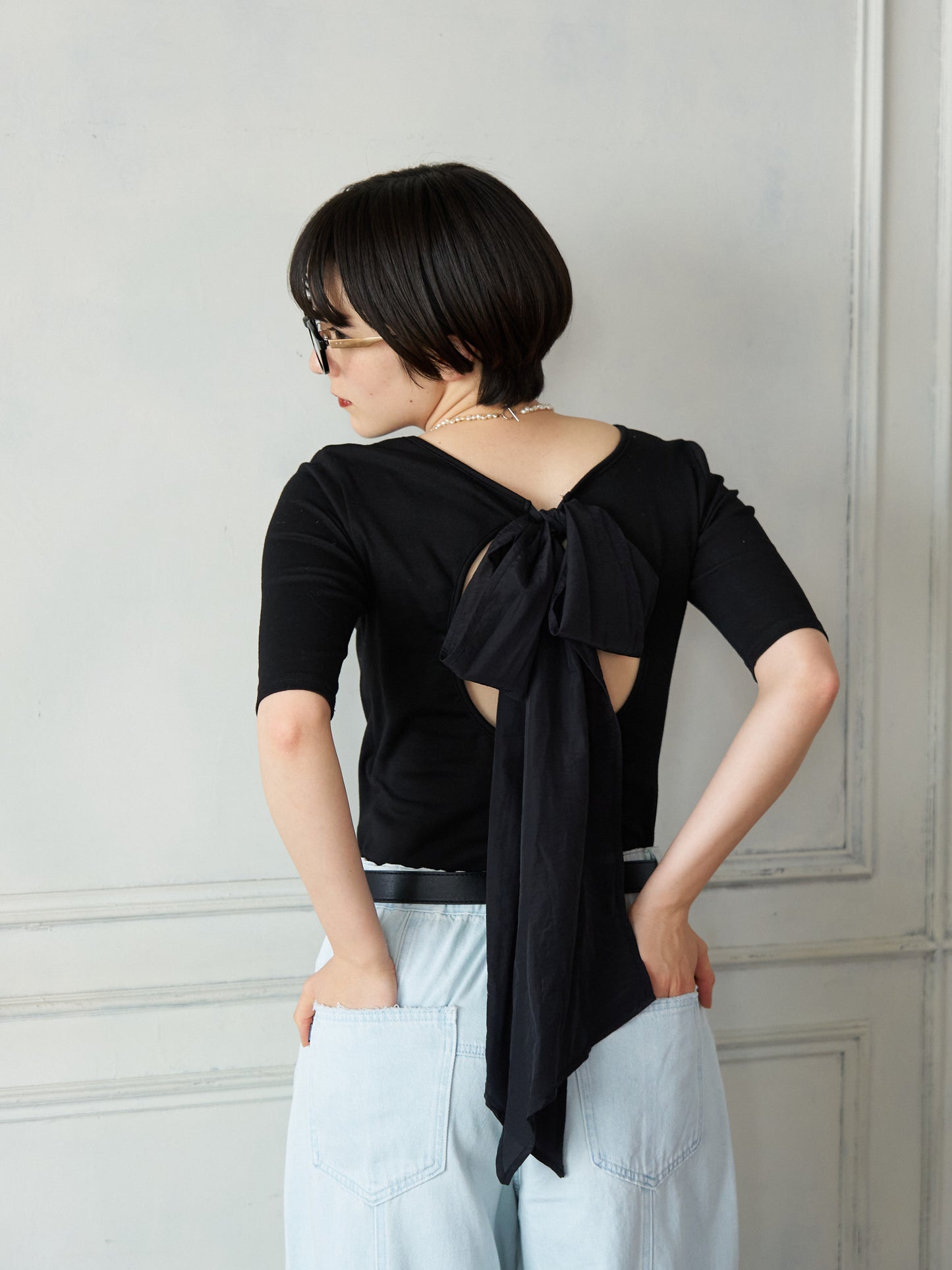 Back Ribbon Cup-in Top