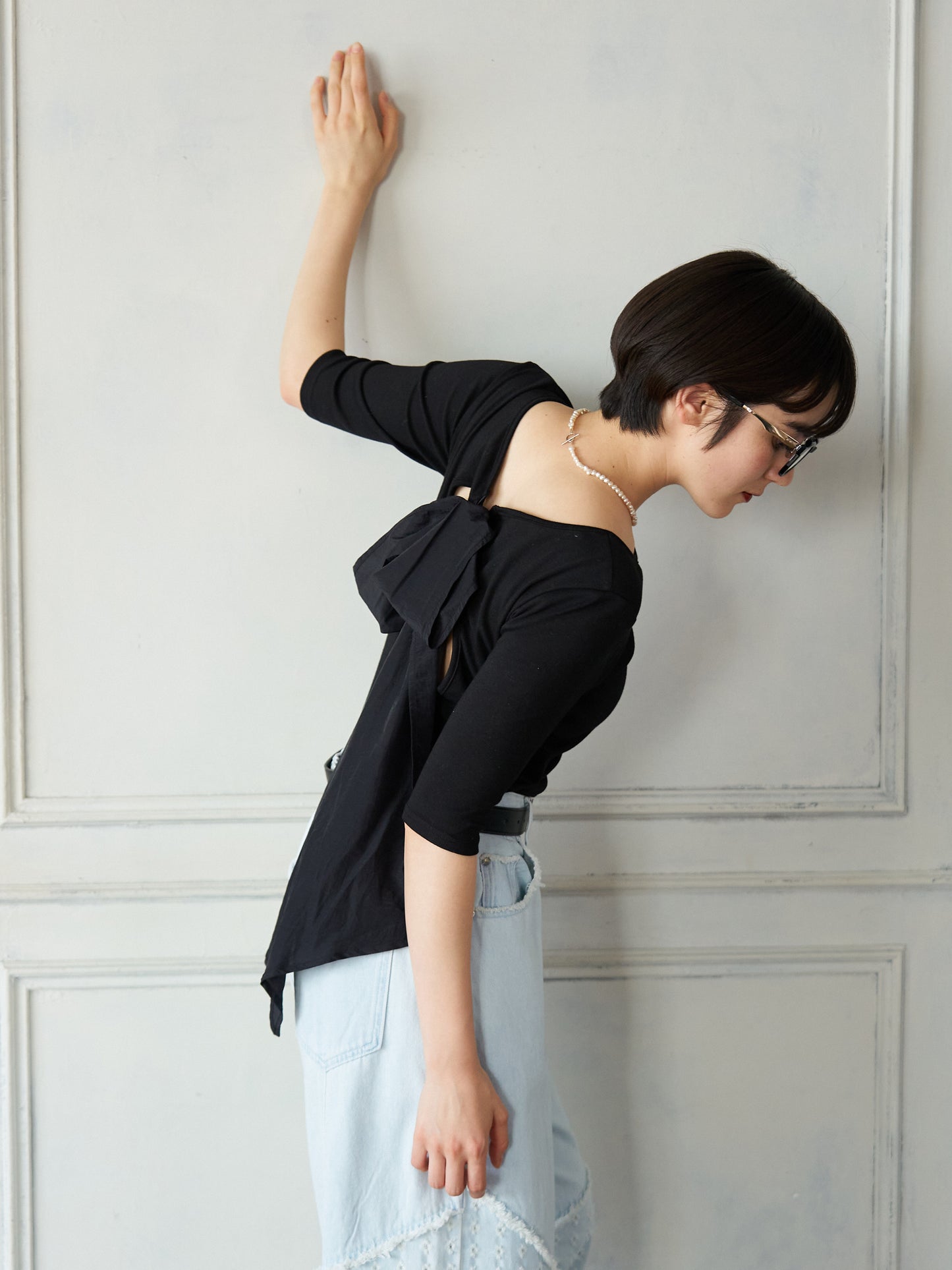 Back Ribbon Cup-in Top