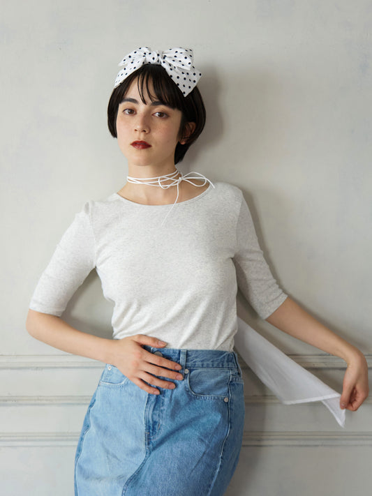 Back Ribbon Cup-in Top