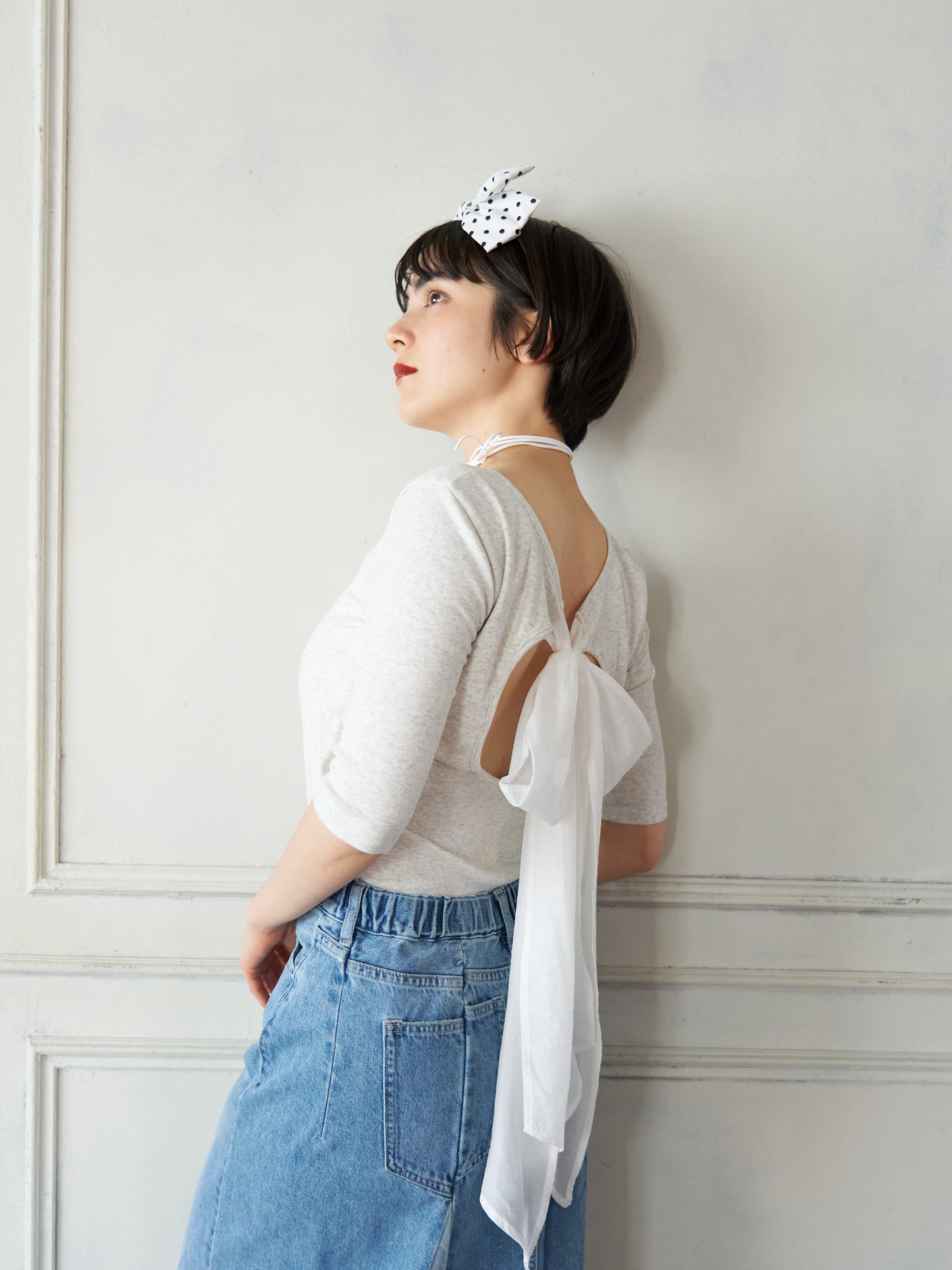 Back Ribbon Cup-in Top