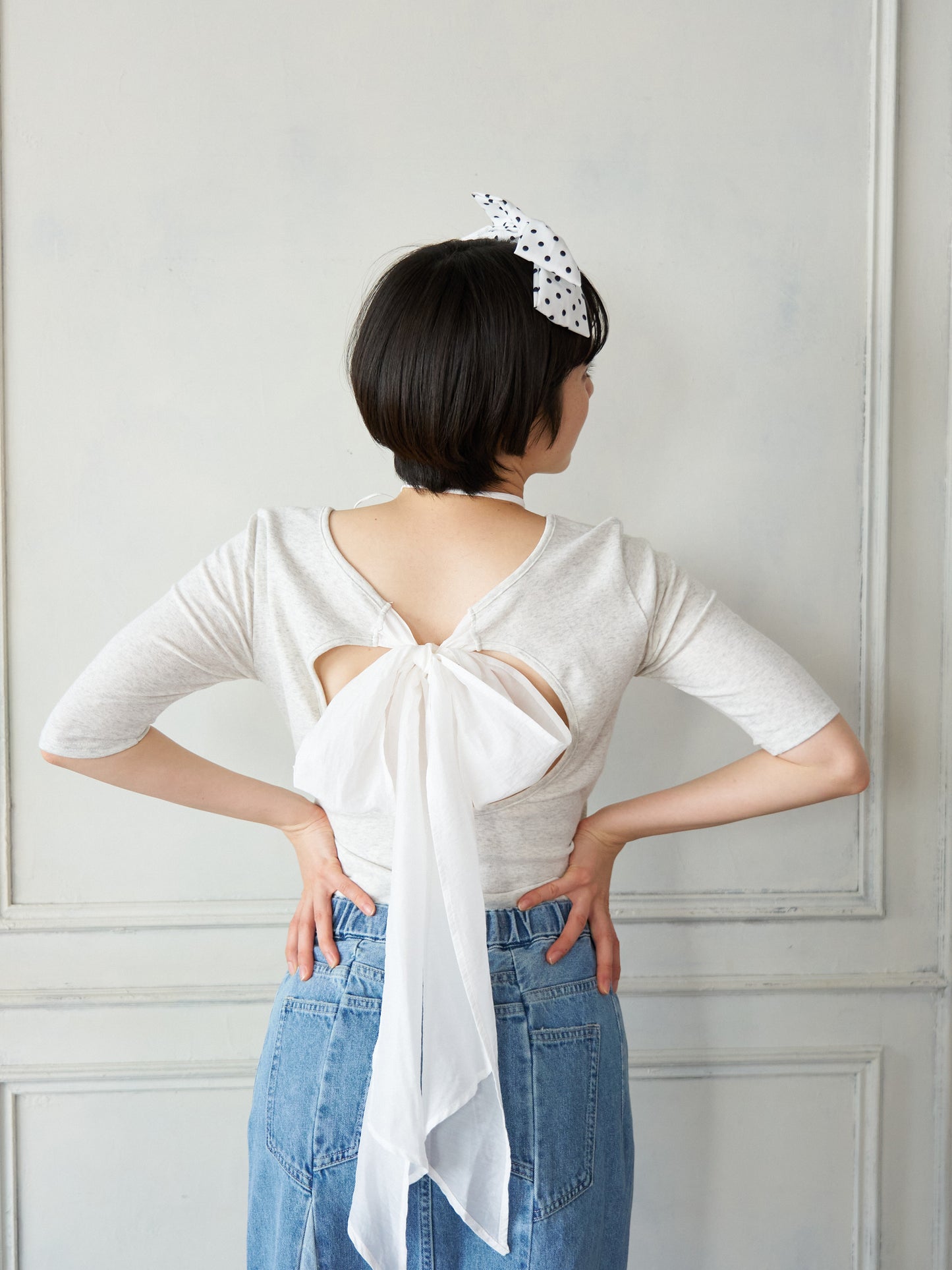 Back Ribbon Cup-in Top