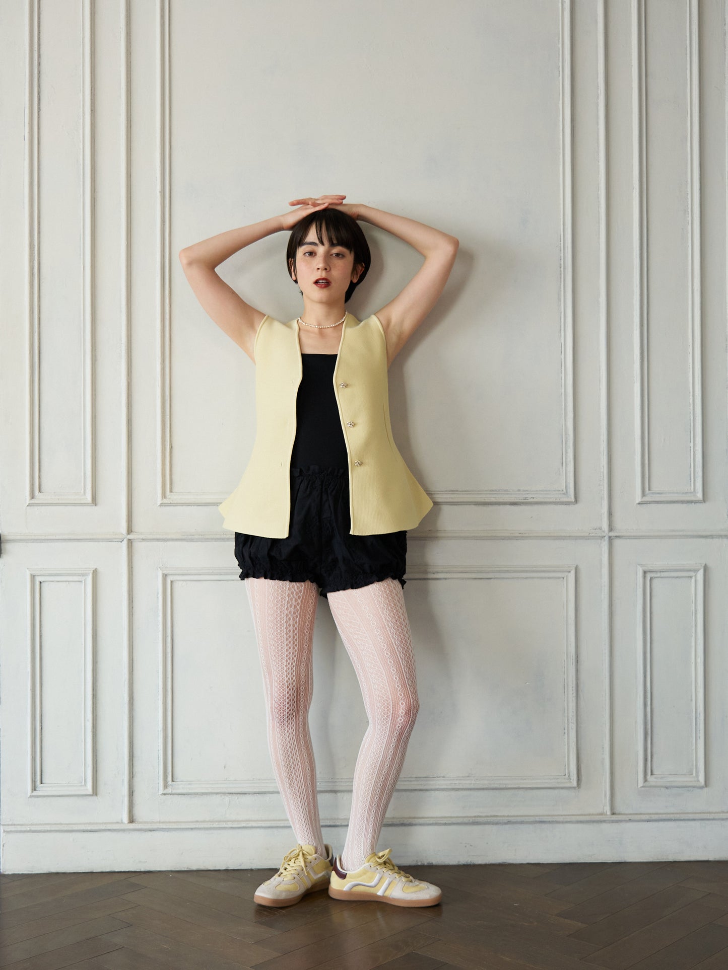 Bijou Button Peplum Vest