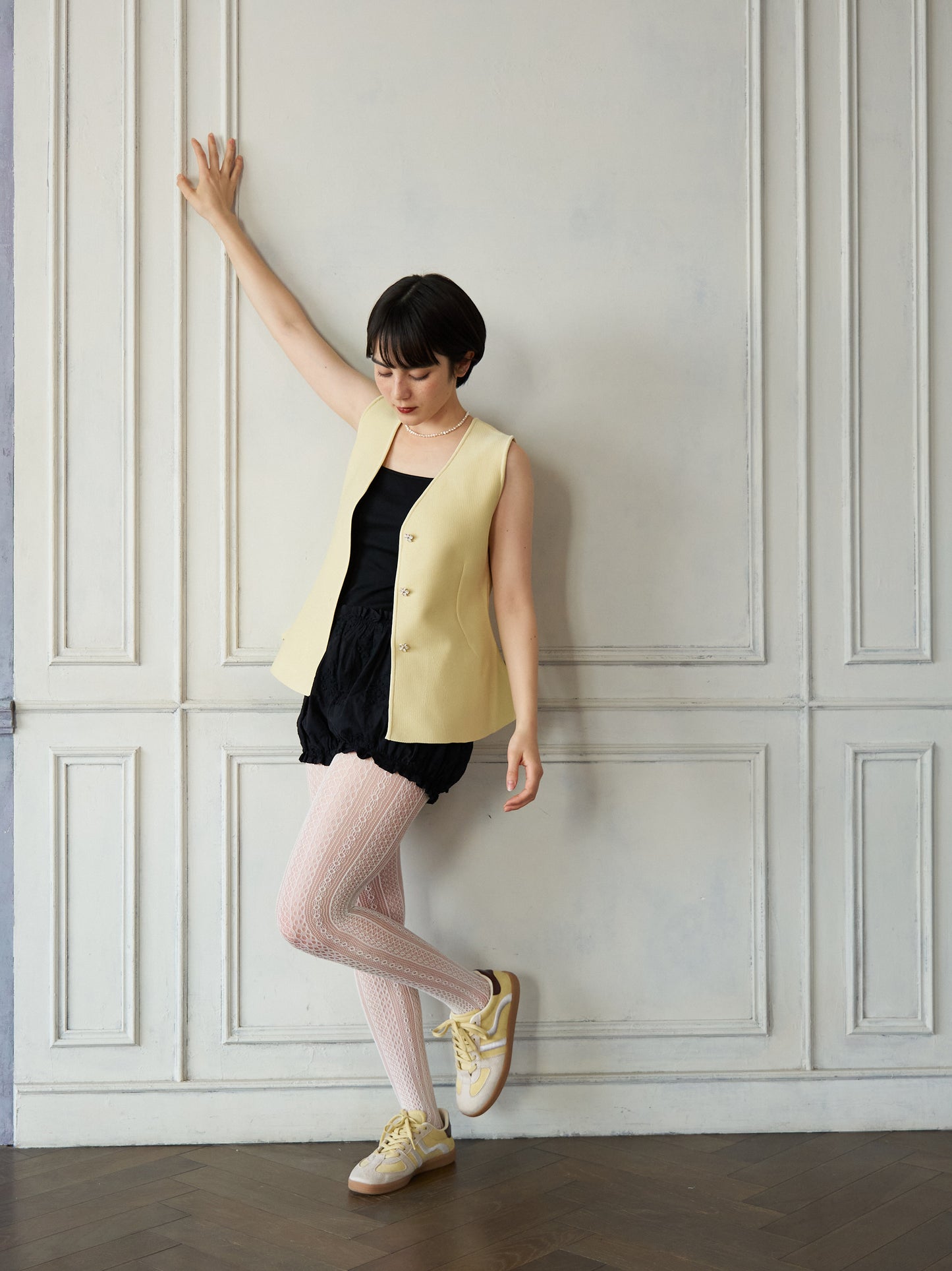 Bijou Button Peplum Vest
