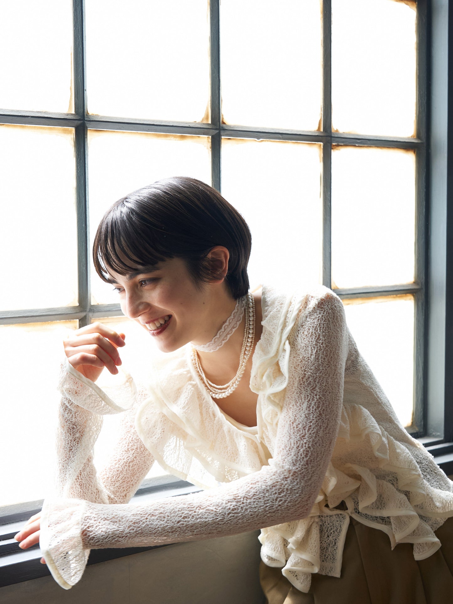 Volume Frill Cardigan