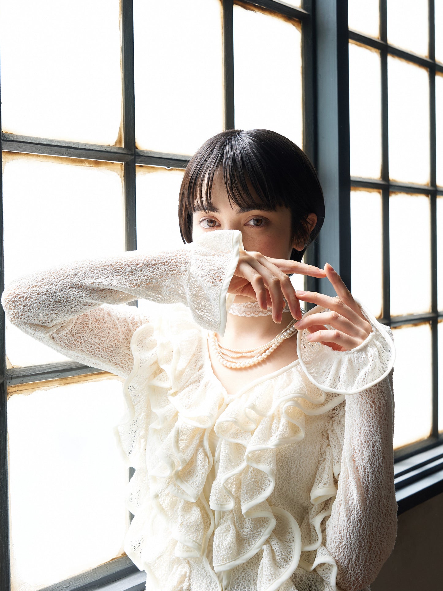 Volume Frill Cardigan