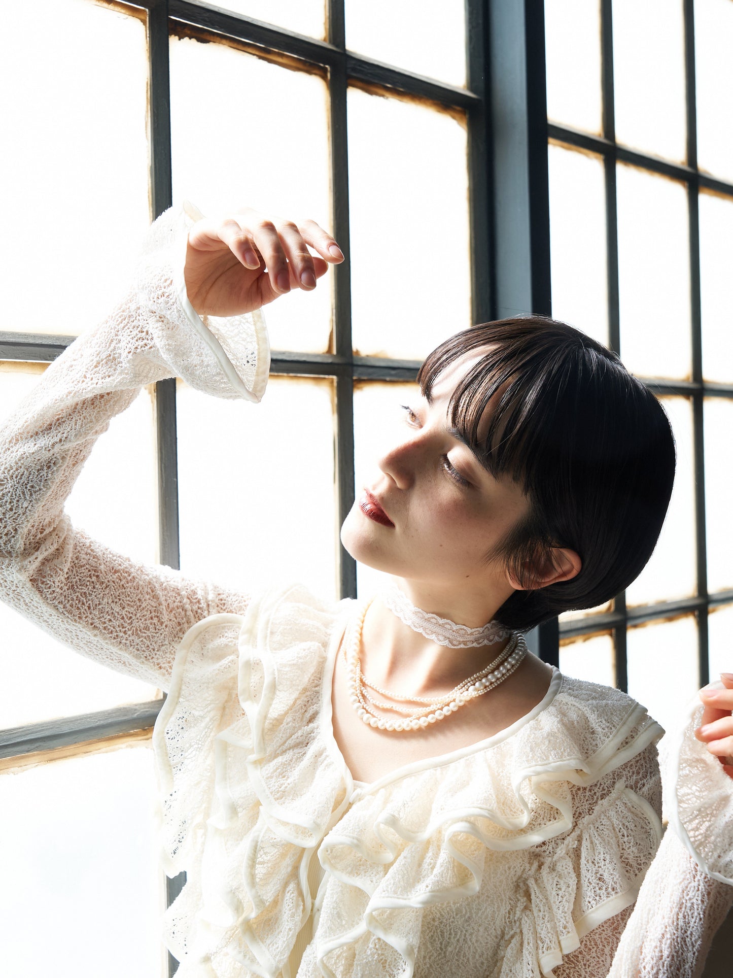Volume Frill Cardigan