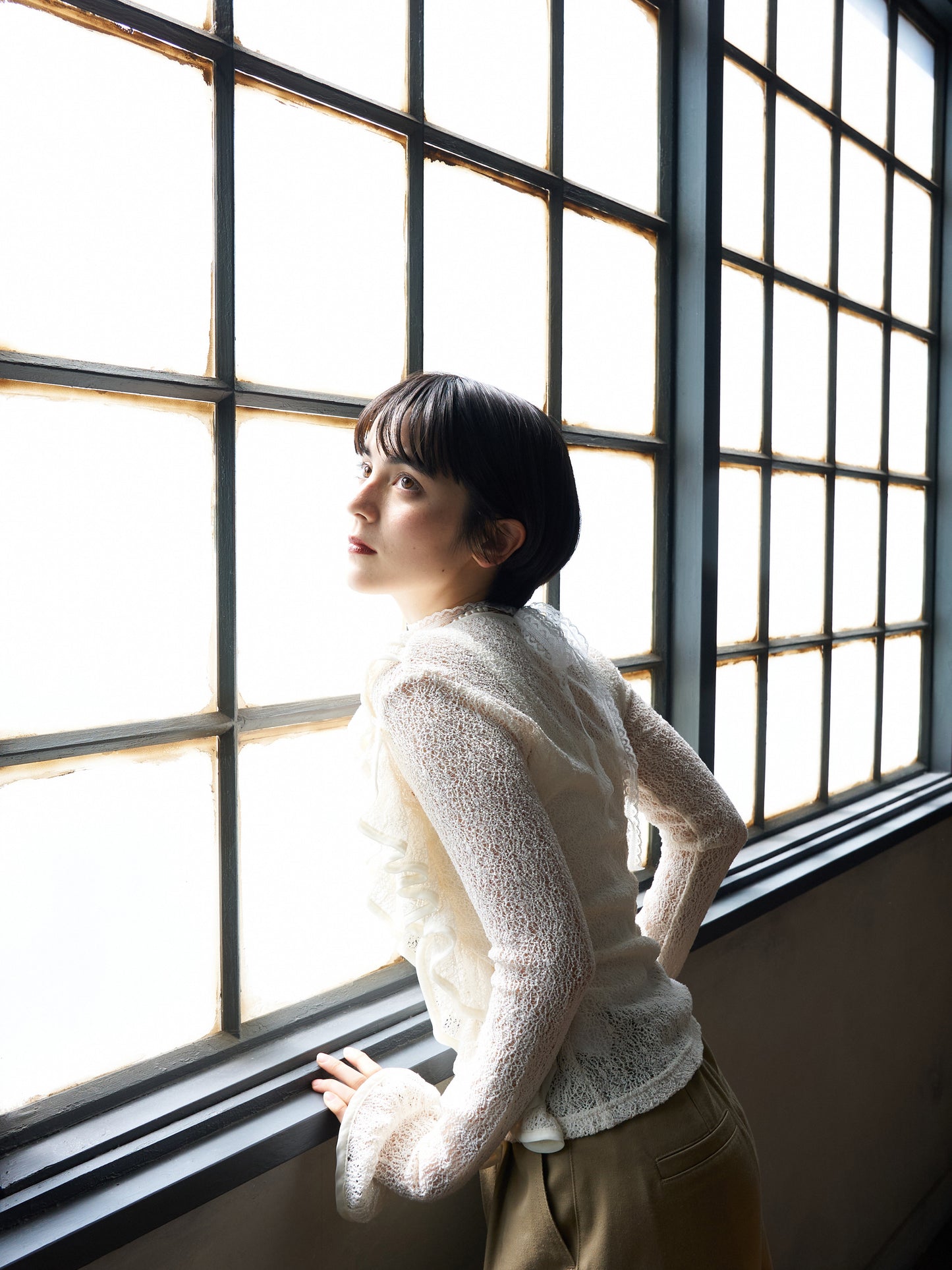 Volume Frill Cardigan