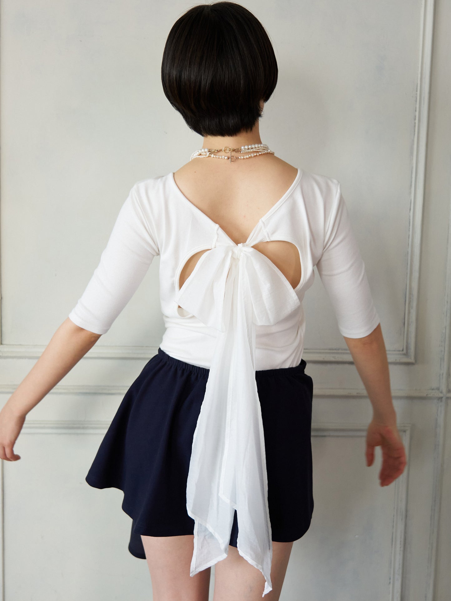 Back Ribbon Cup-in Top