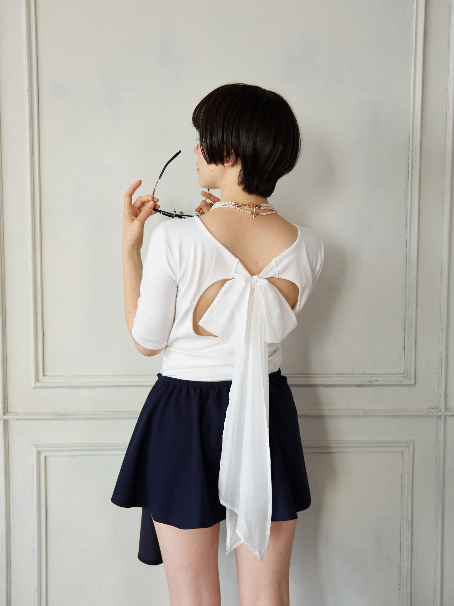 Back Ribbon Cup-in Top