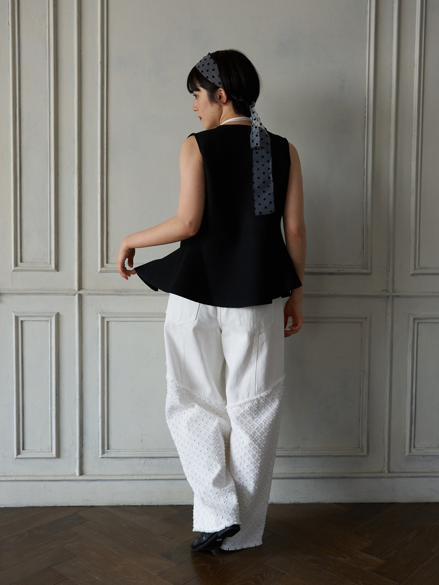 Bijou Button Peplum Vest