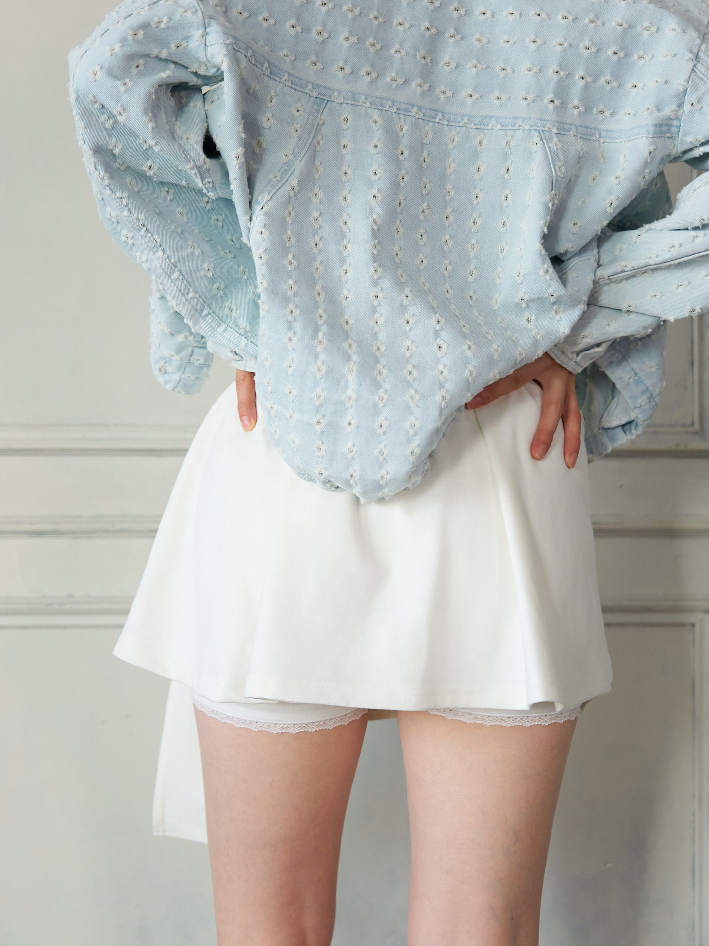 Wrap Ribbon Mini Skirt