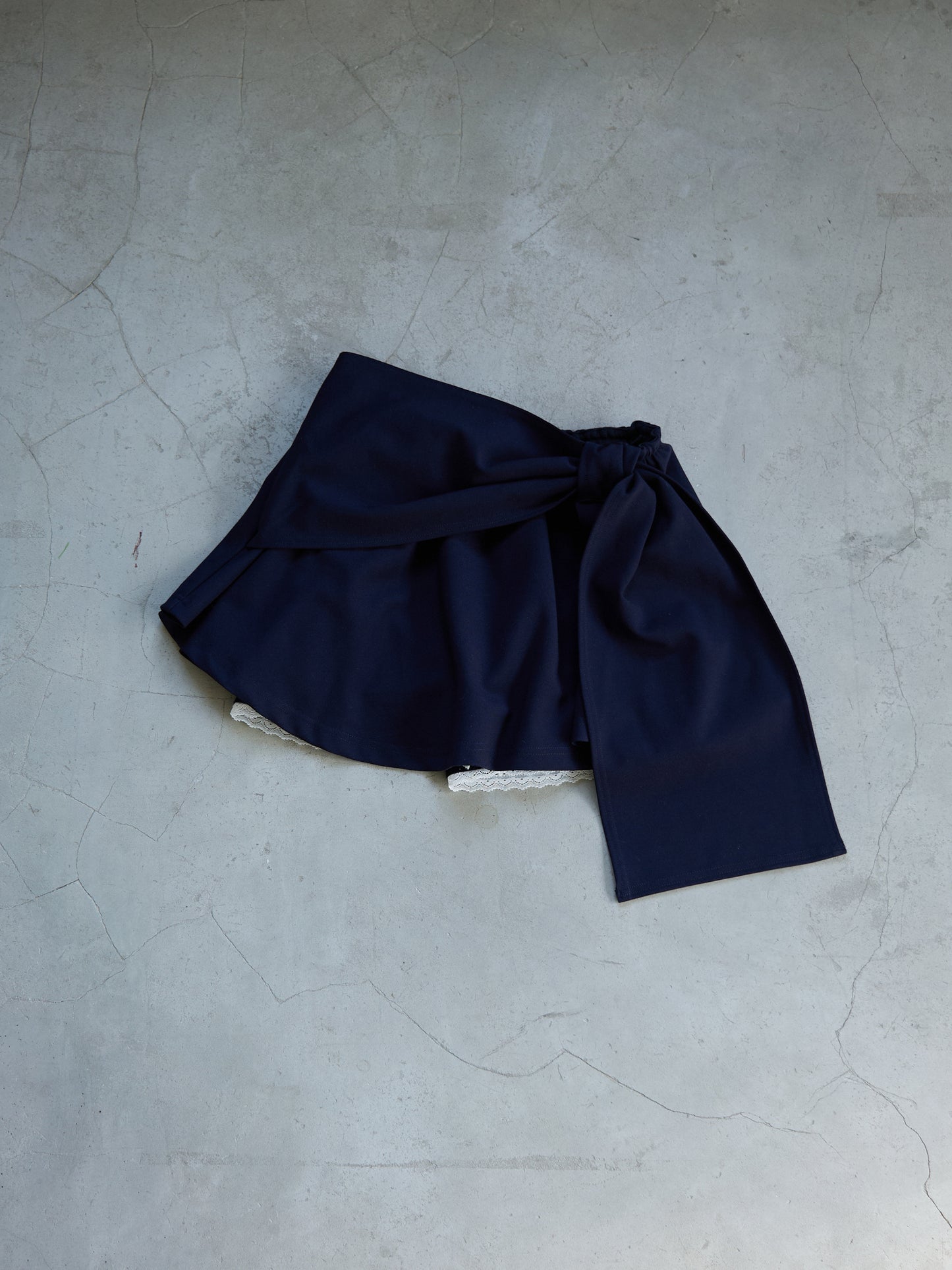 Wrap Ribbon Mini Skirt