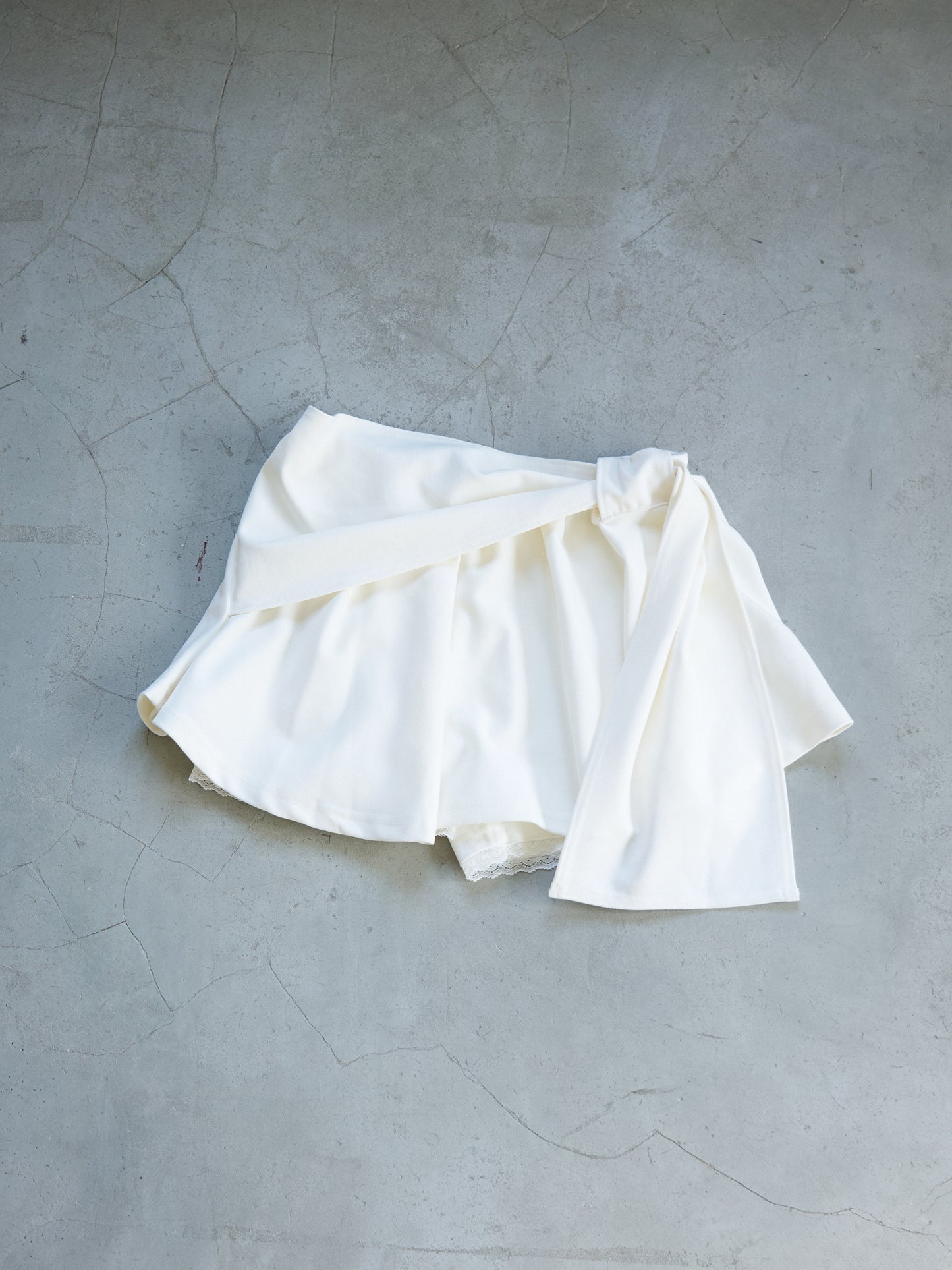 Wrap Ribbon Mini Skirt