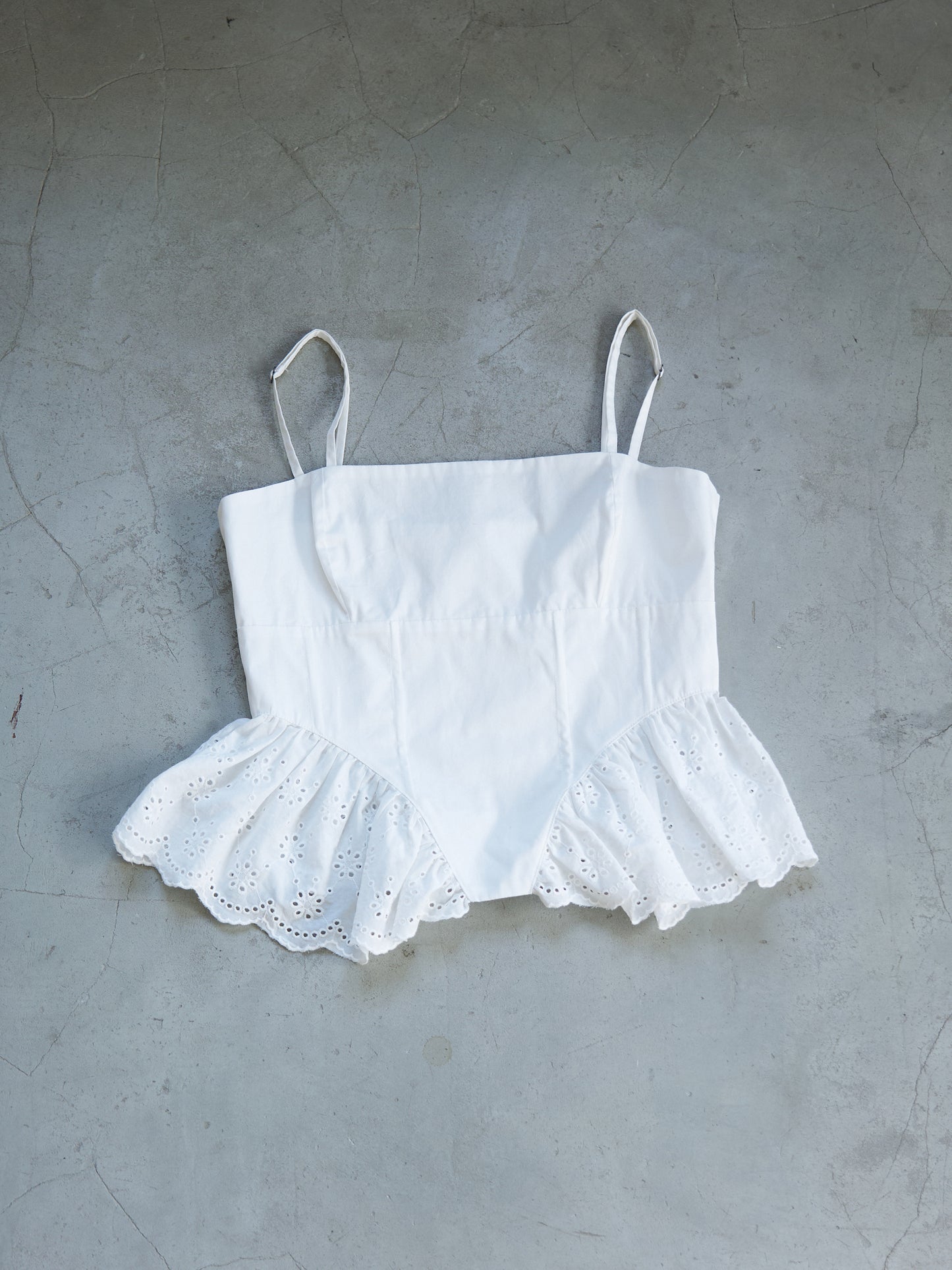 Frill Hem Corset Bustier