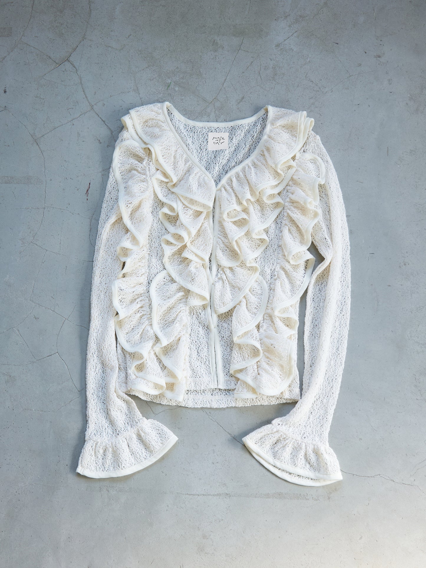 Volume Frill Cardigan