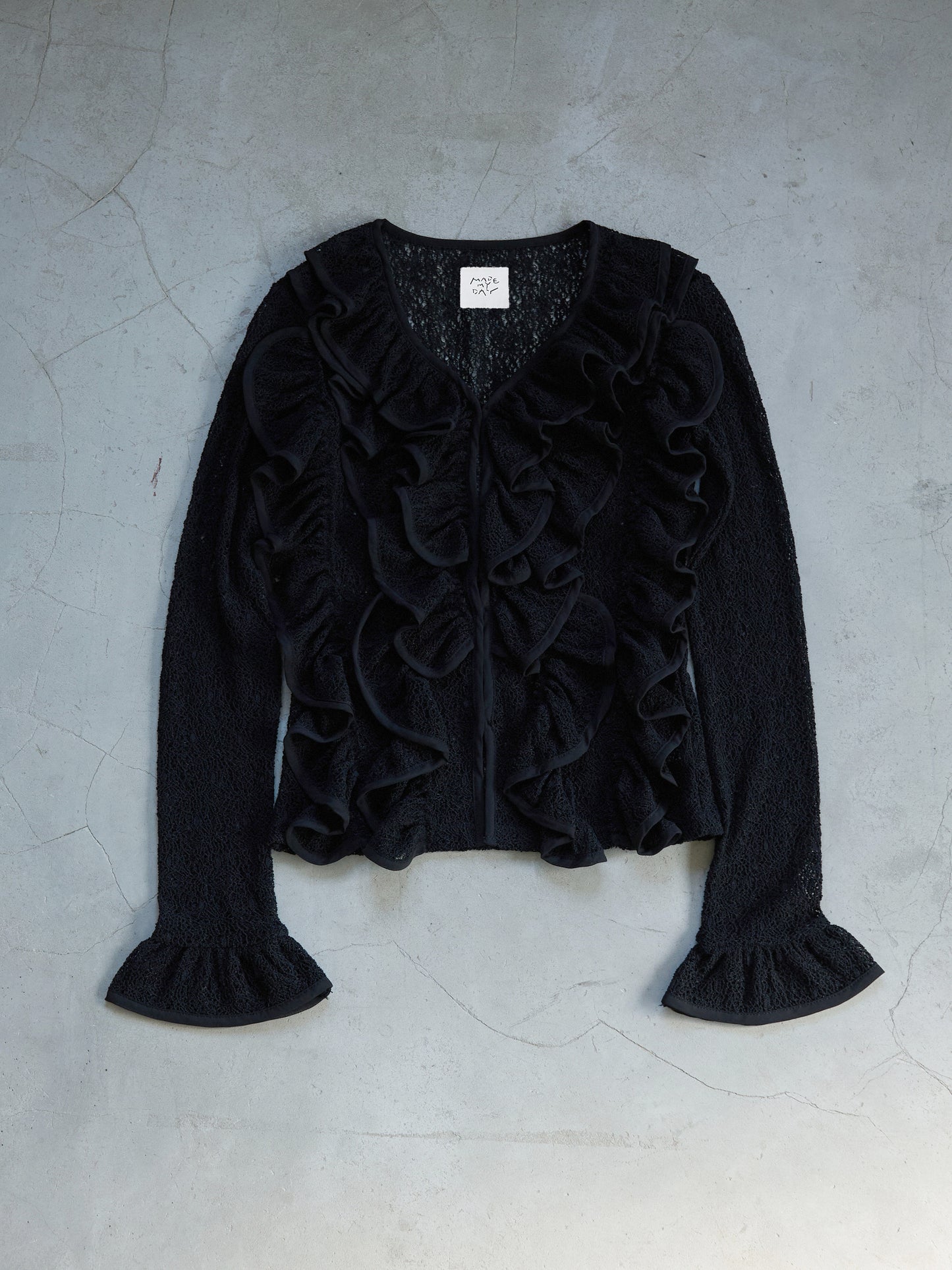 Volume Frill Cardigan