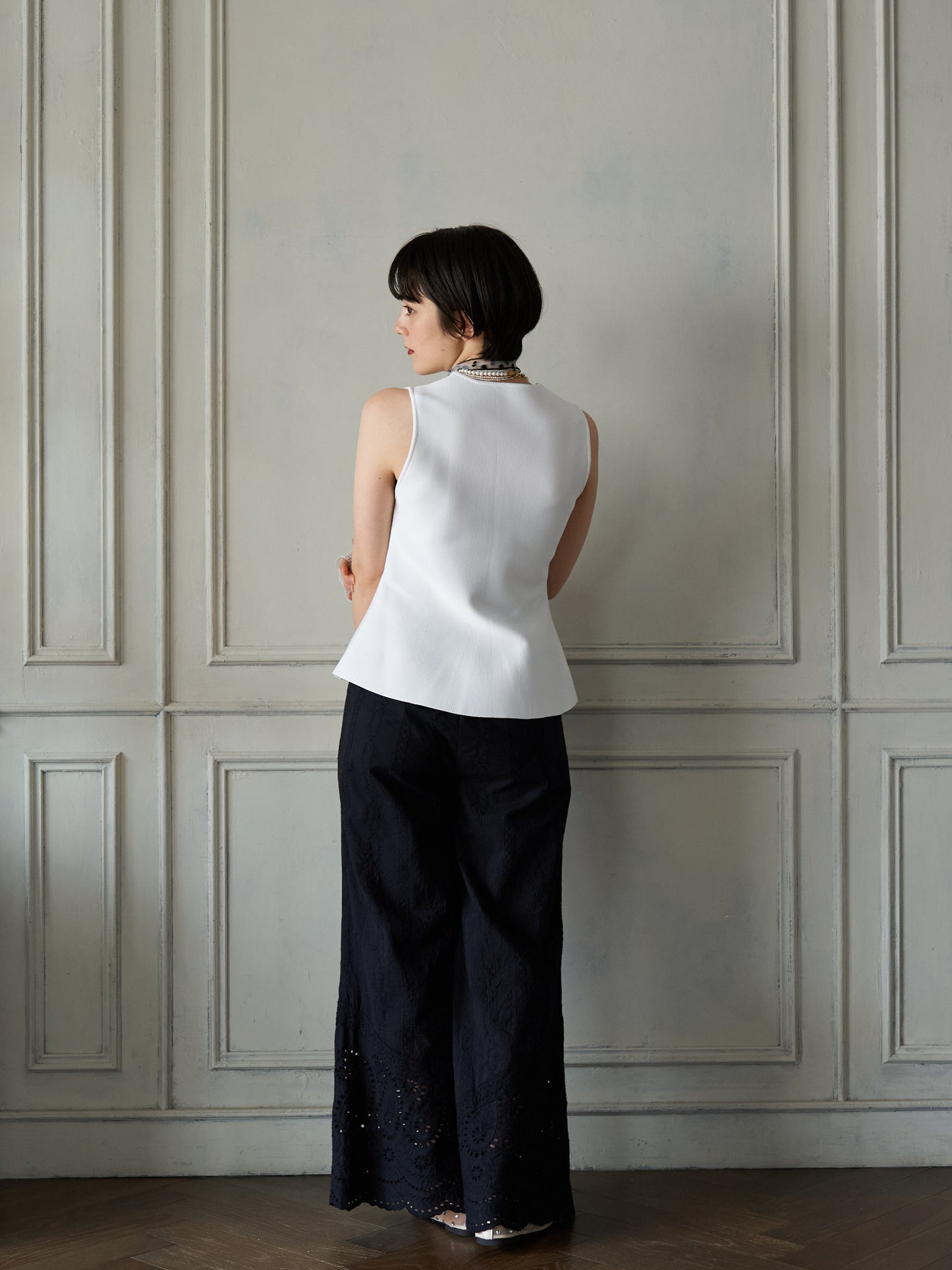 Bijou Button Peplum Vest