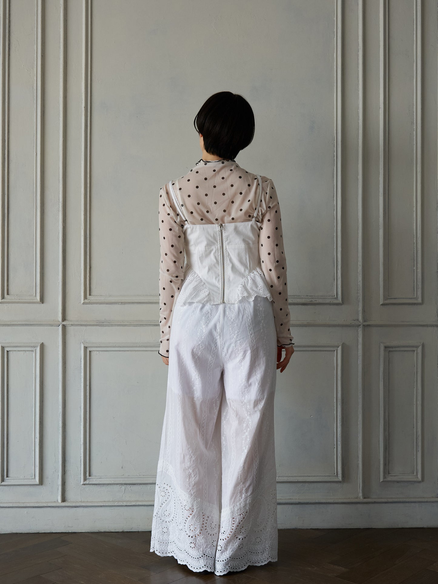 Frill Hem Corset Bustier