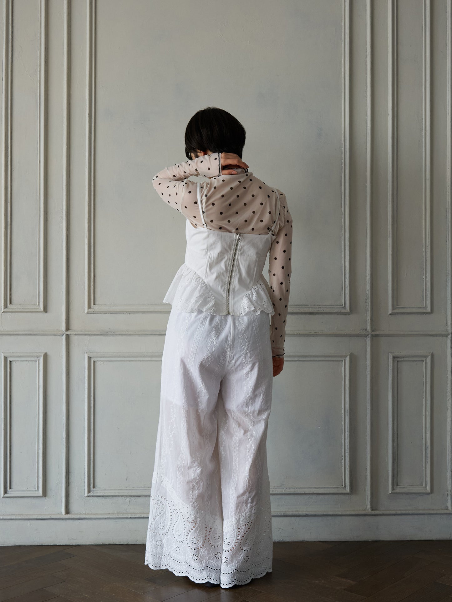 Frill Hem Corset Bustier