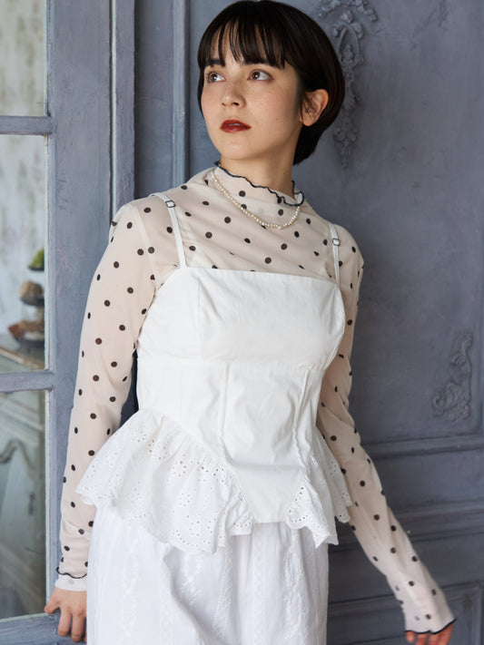 Frill Hem Corset Bustier