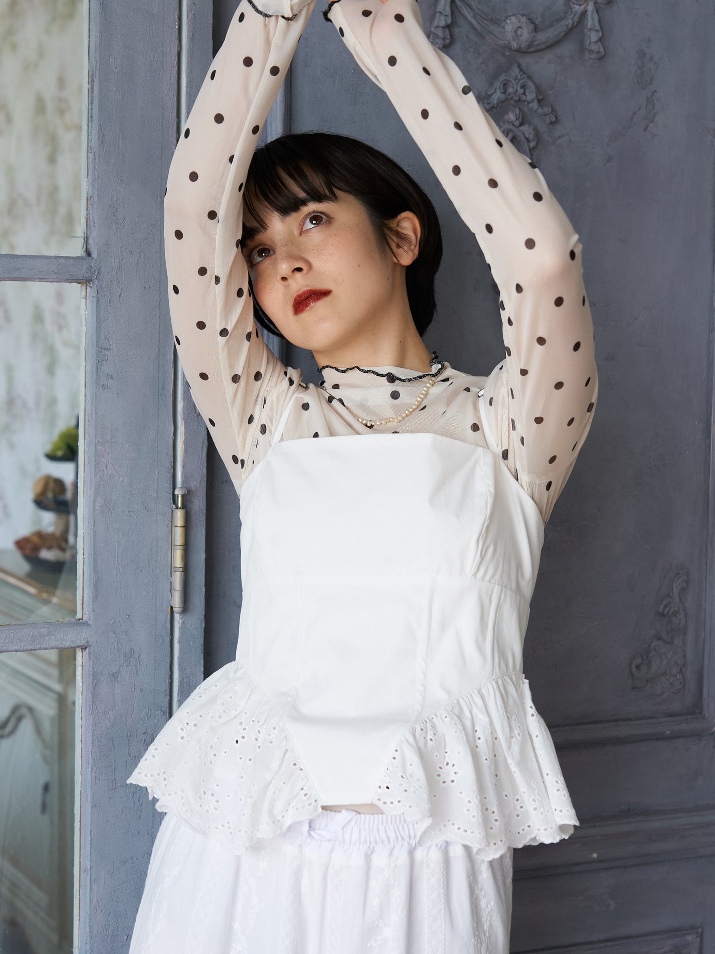Frill Hem Corset Bustier
