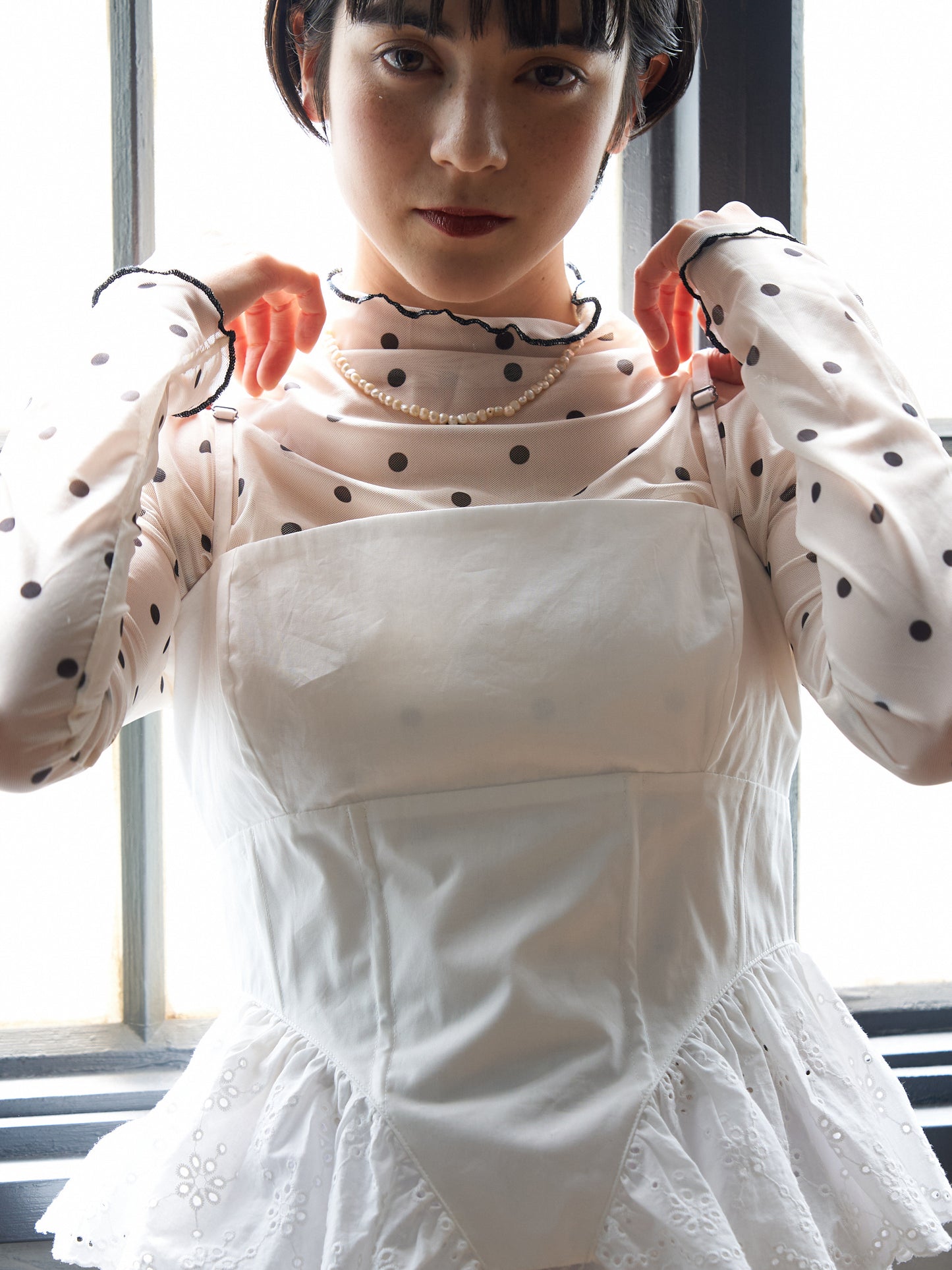 Frill Hem Corset Bustier