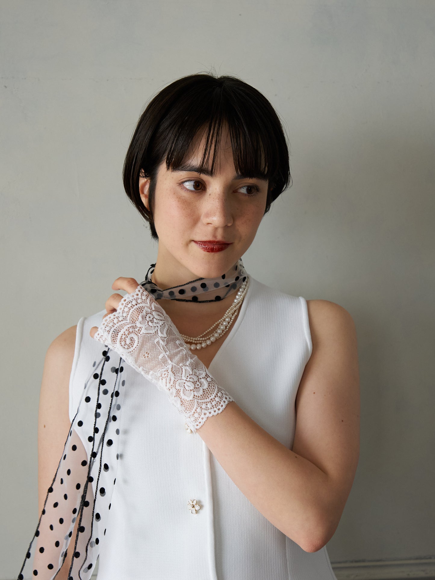 Bijou Button Peplum Vest