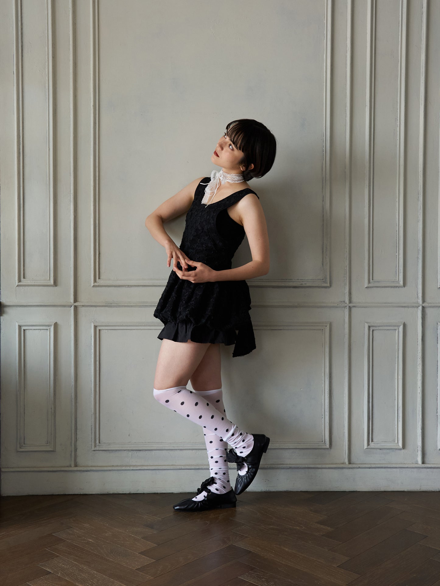 Floral Cutwork Balloon Tunic