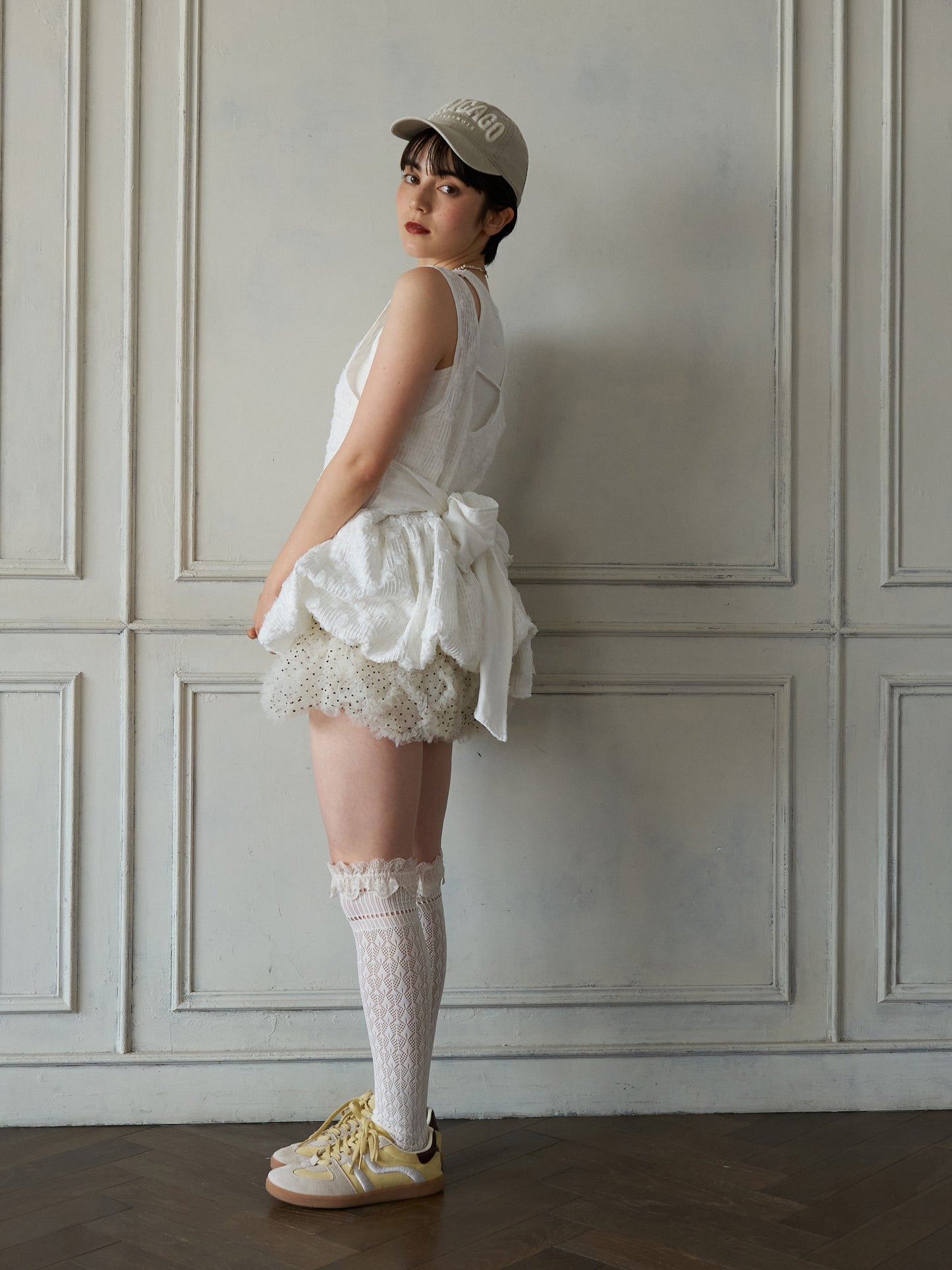 Floral Cutwork Balloon Tunic
