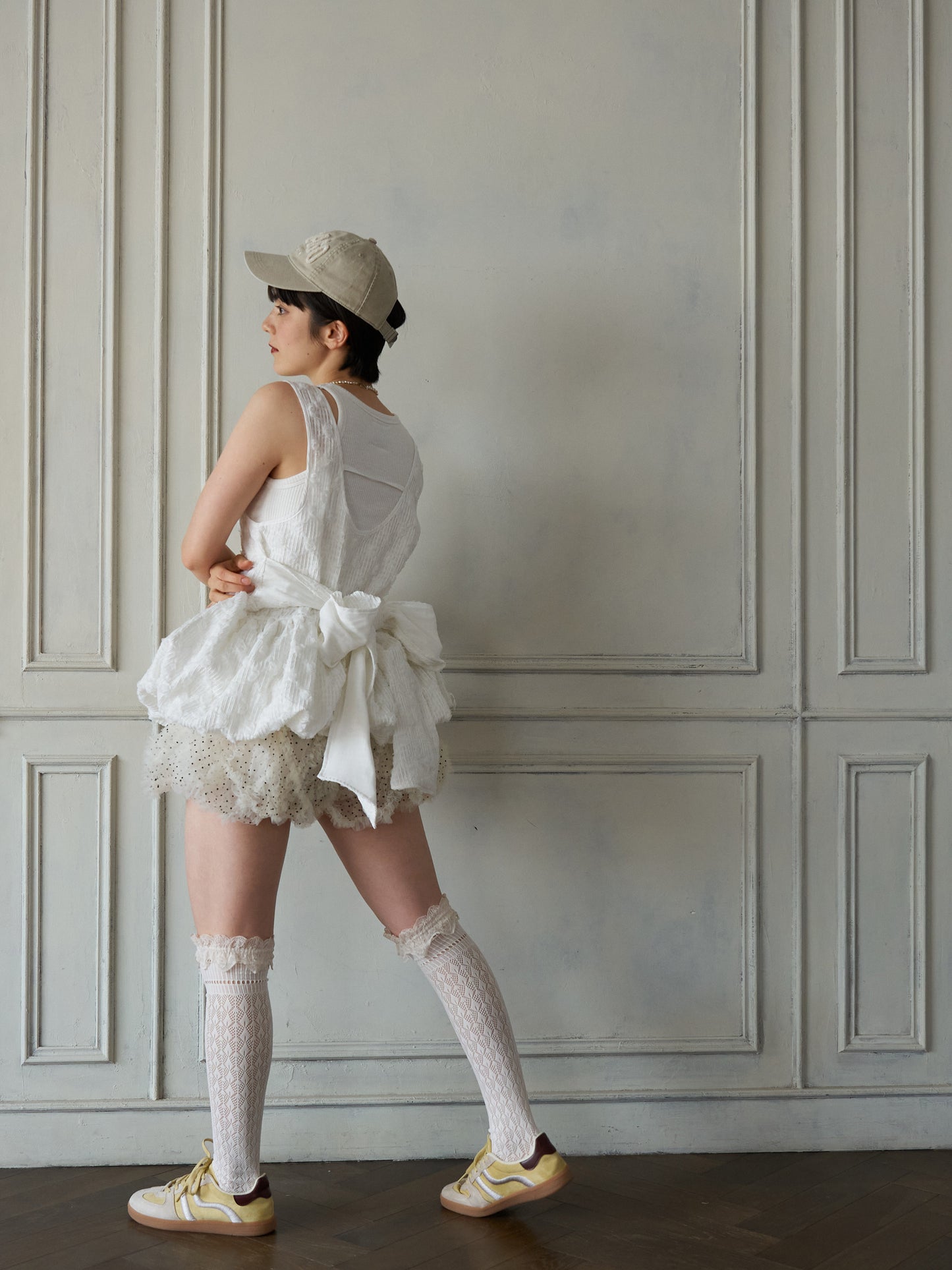 Floral Cutwork Balloon Tunic