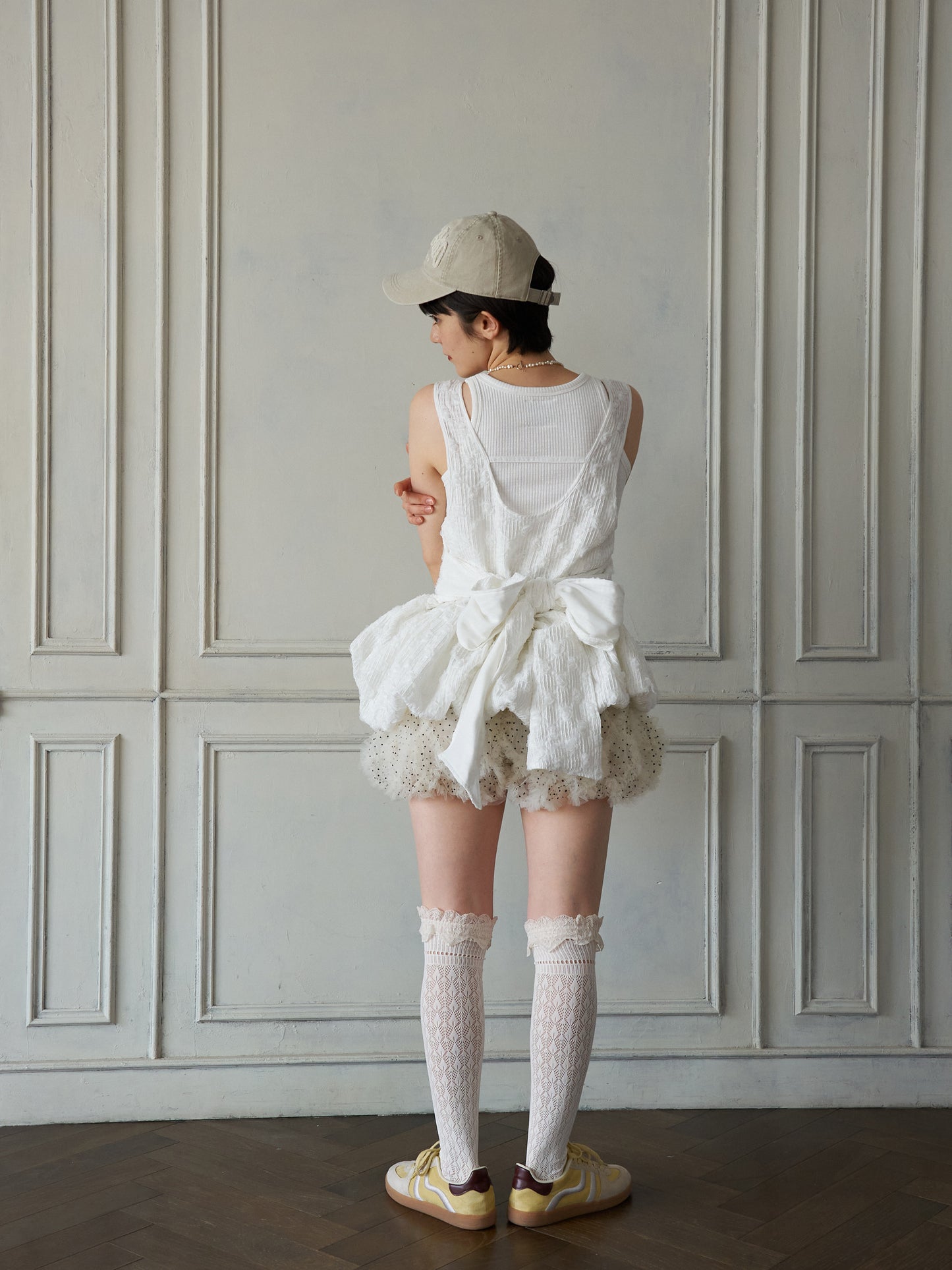 Floral Cutwork Balloon Tunic