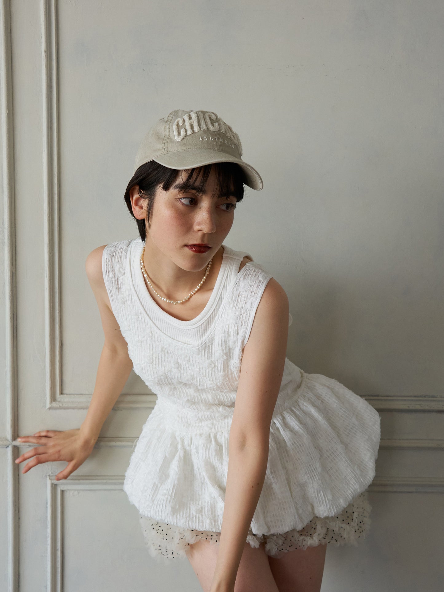 Floral Cutwork Balloon Tunic
