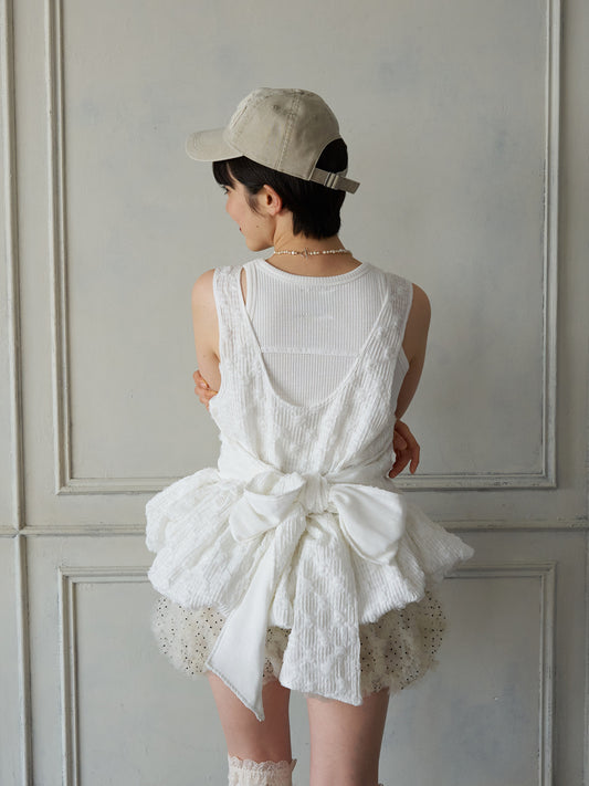 Floral Cutwork Balloon Tunic
