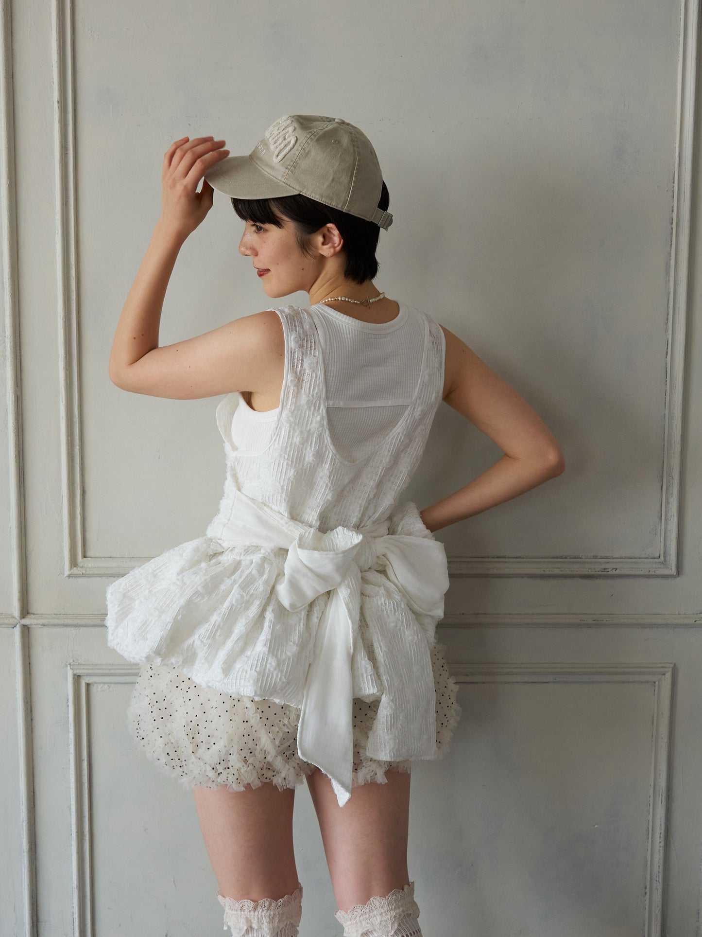 Floral Cutwork Balloon Tunic