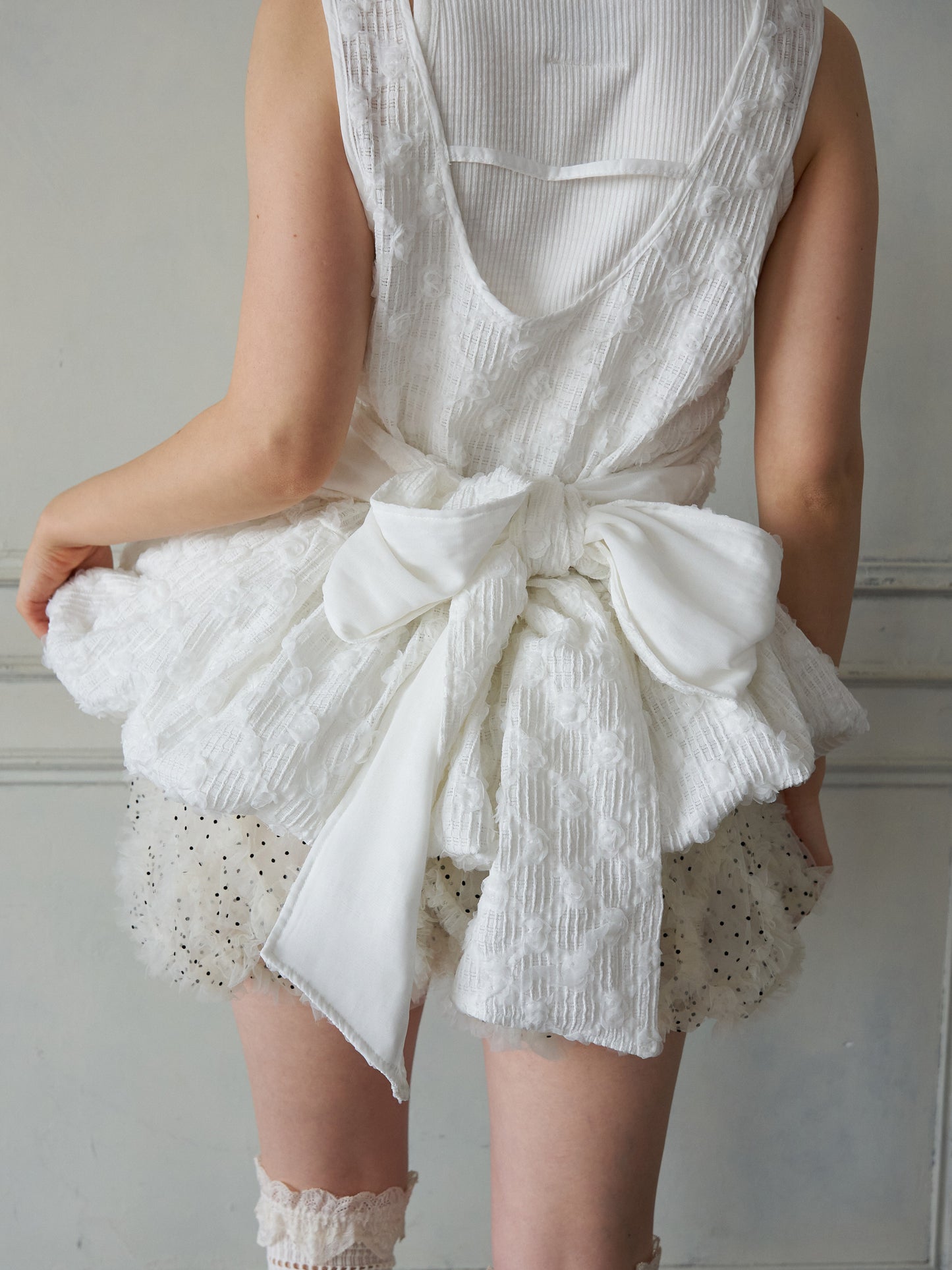 Floral Cutwork Balloon Tunic