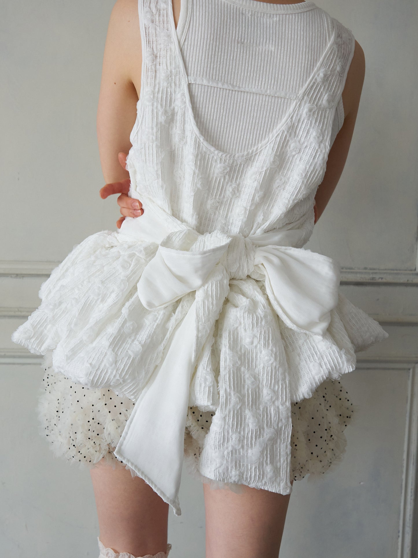 Floral Cutwork Balloon Tunic