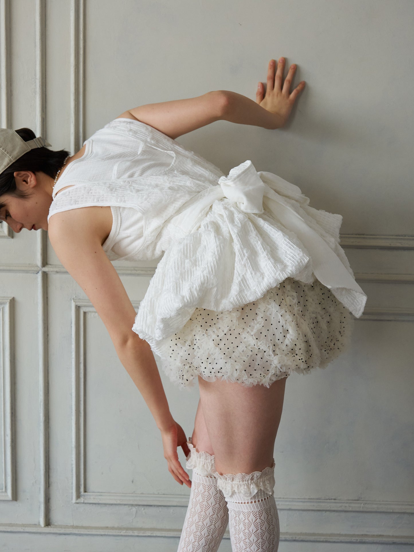 Floral Cutwork Balloon Tunic