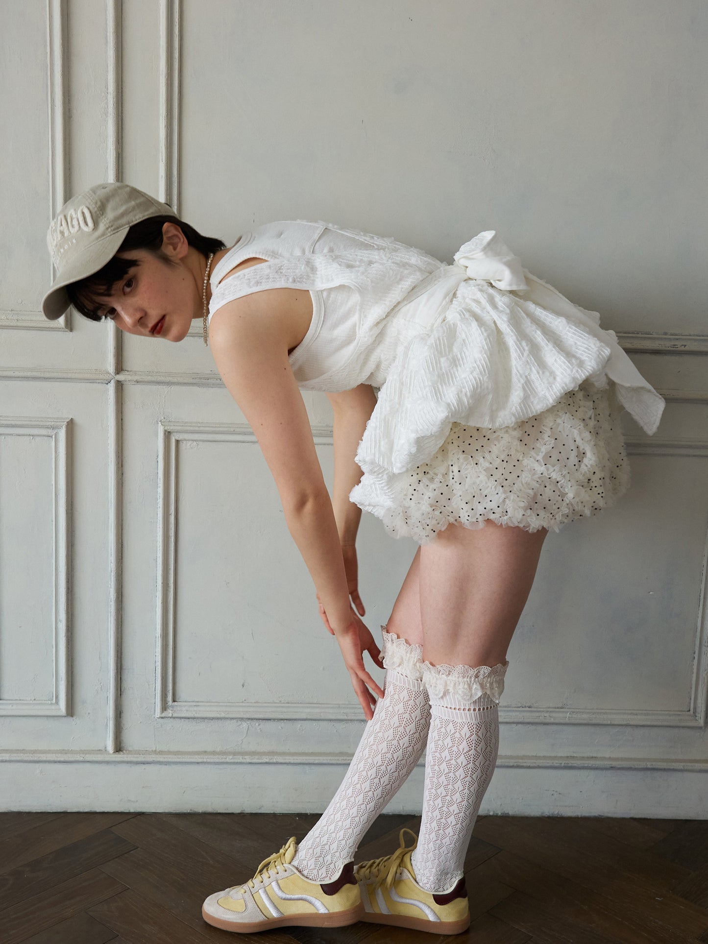 Floral Cutwork Balloon Tunic
