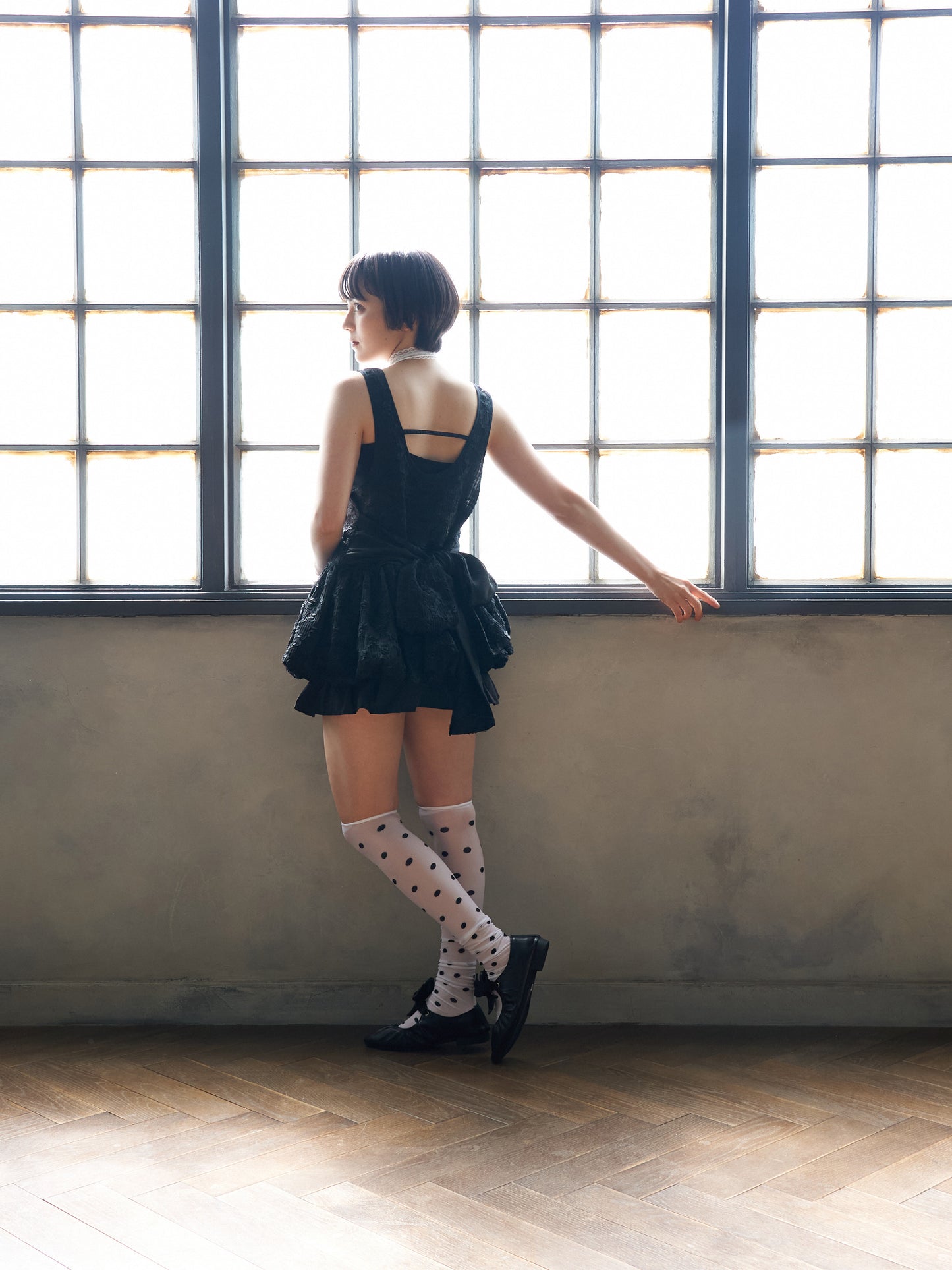 Floral Cutwork Balloon Tunic