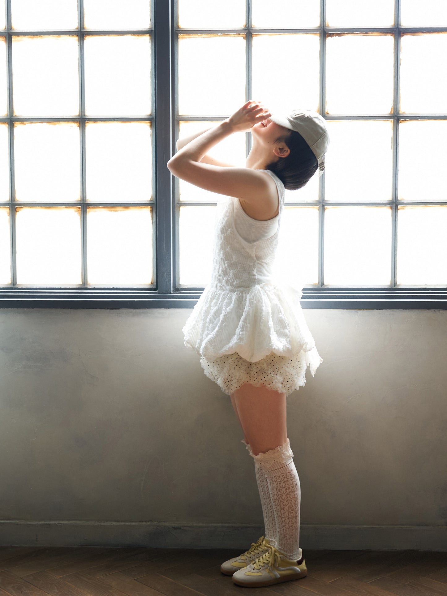 Floral Cutwork Balloon Tunic